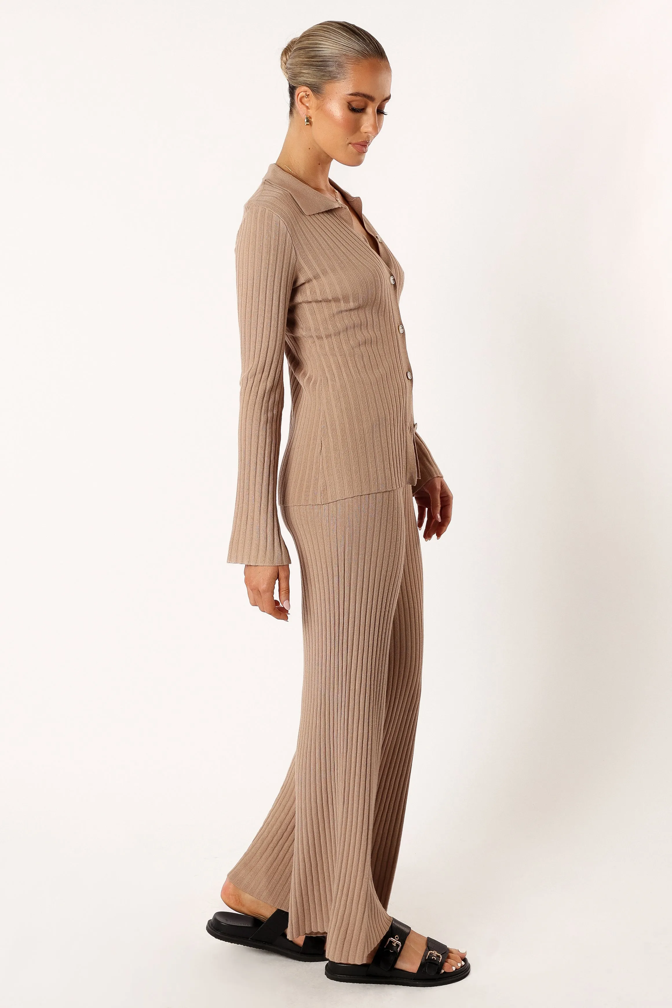 Aylia Ribbed Knit Set - Mocha sold by Petal & Pup product image thumbnail 4