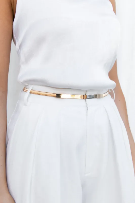 Ritz Metallic Wrap Belt - Gold sold by Petal & Pup