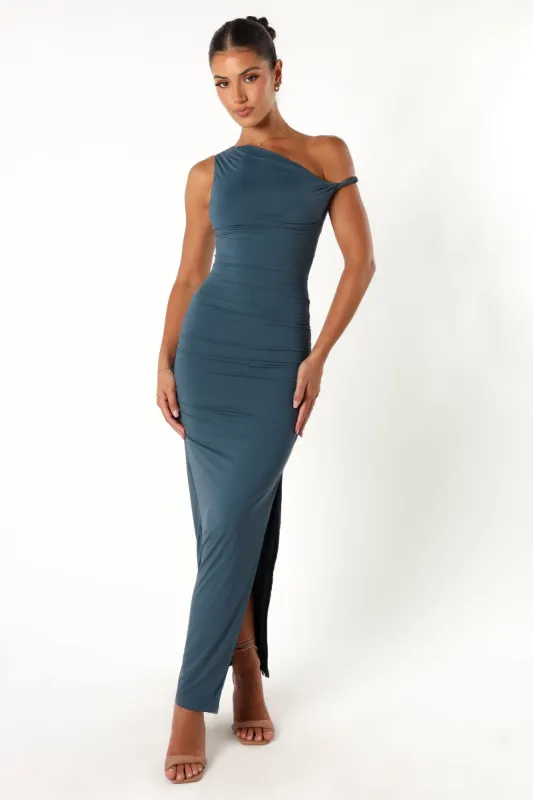 Karmina Midi Dress - Steel sold by Petal & Pup