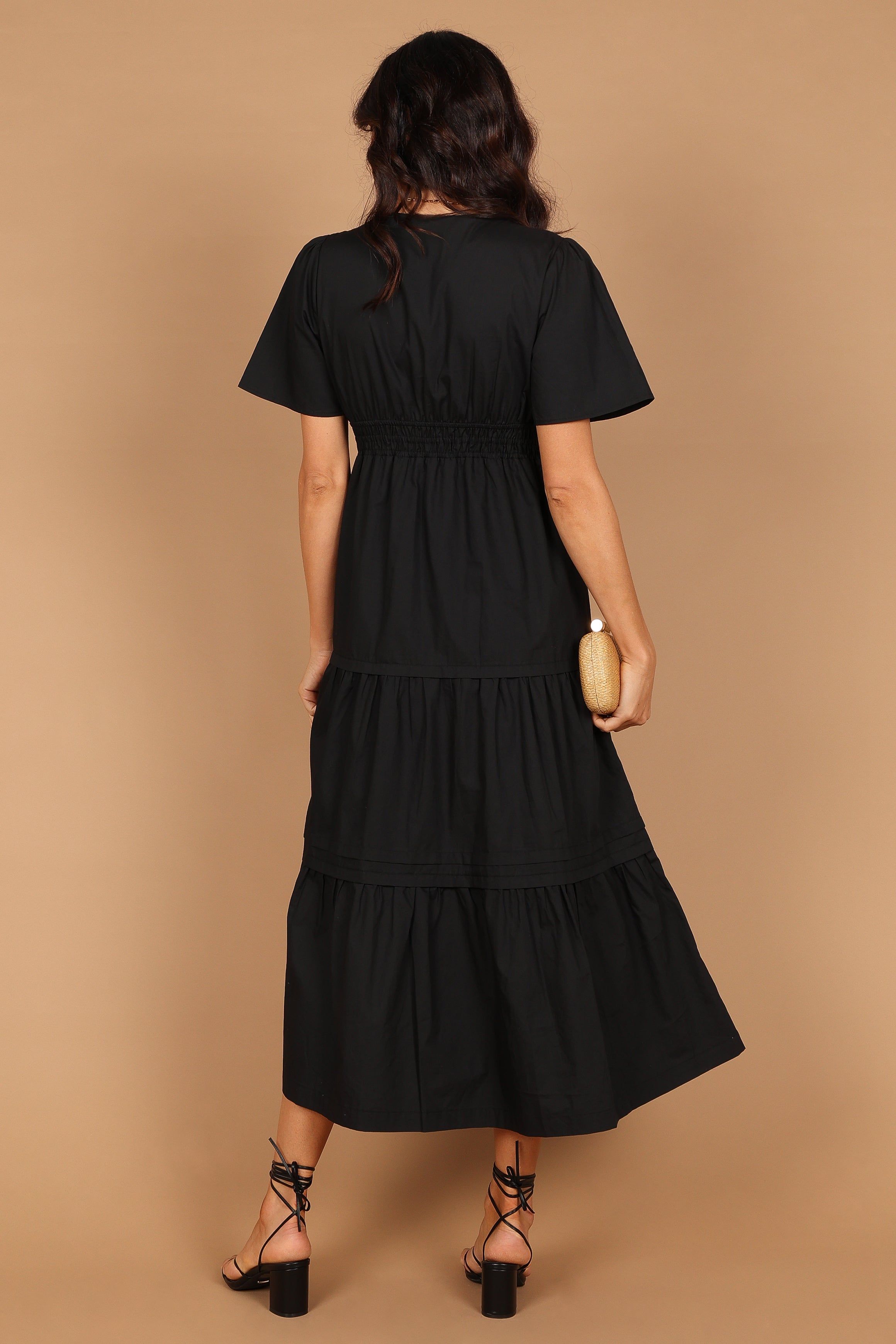 Madelyn Tiered Maxi Dress - Black sold by Petal & Pup product image thumbnail 5