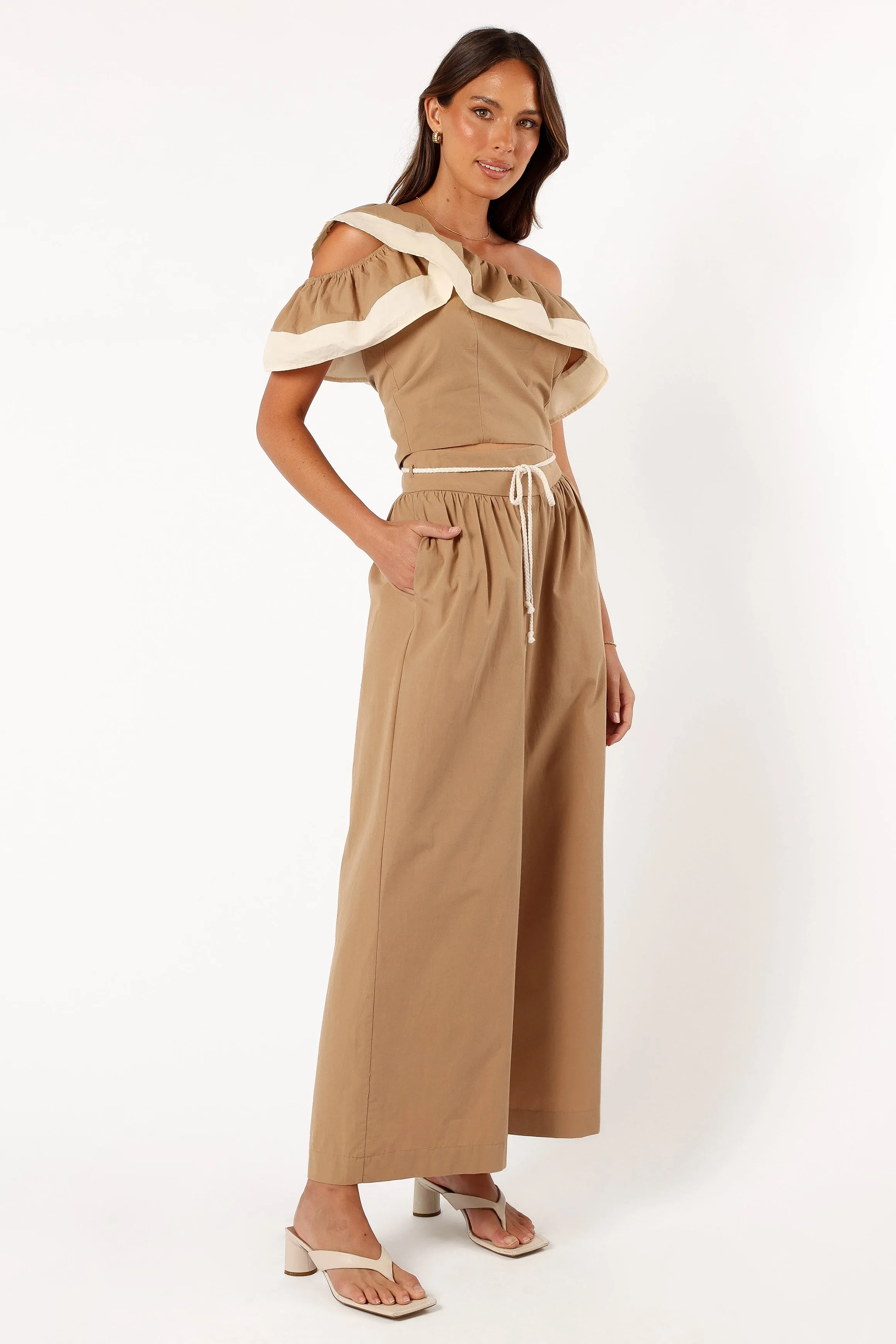 Everly Pants - Tan sold by Petal & Pup