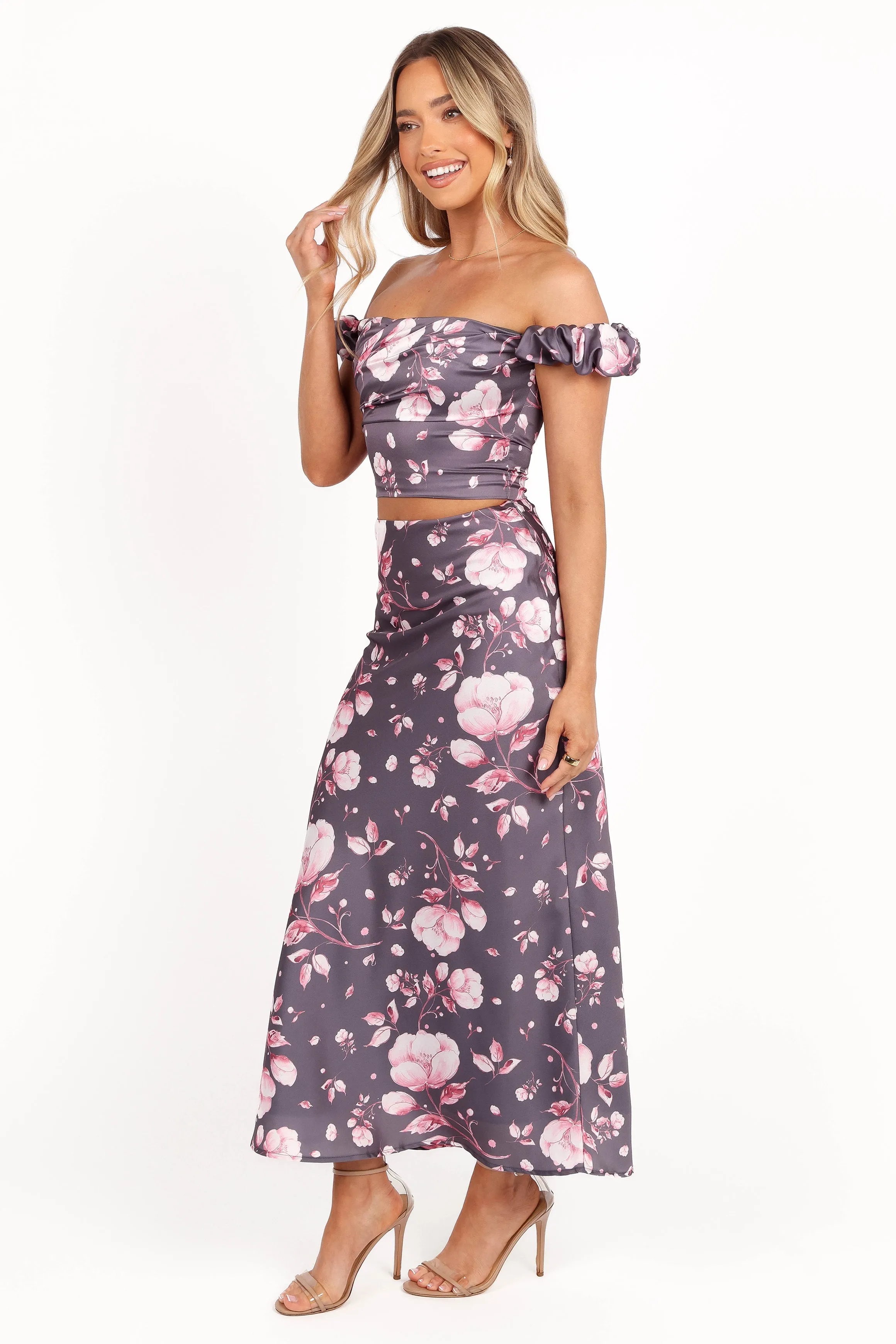 Arabella Two Piece Set - Steel Grey Floral sold by Petal & Pup product image thumbnail 4