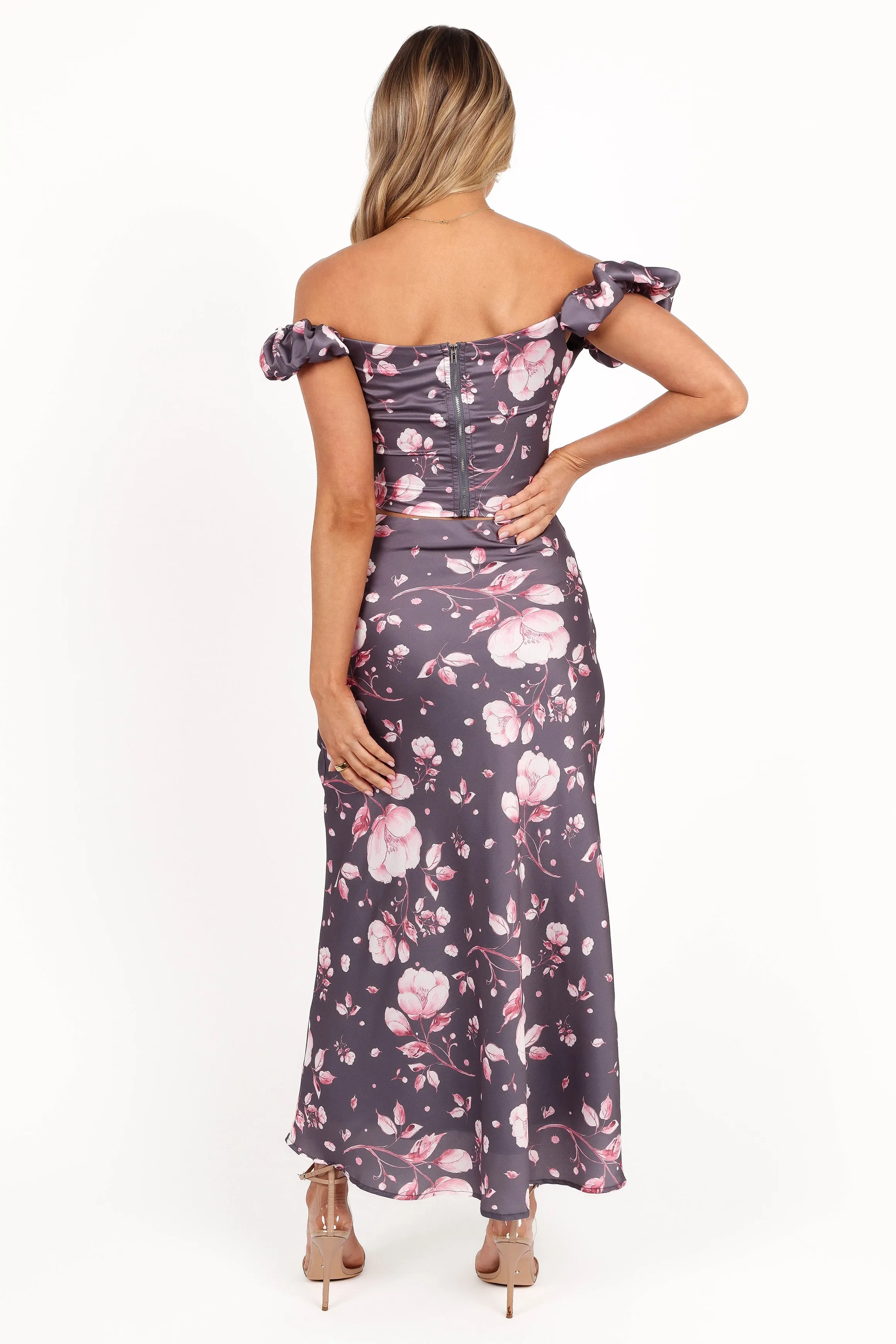 Arabella Two Piece Set - Steel Grey Floral sold by Petal & Pup product image thumbnail 5