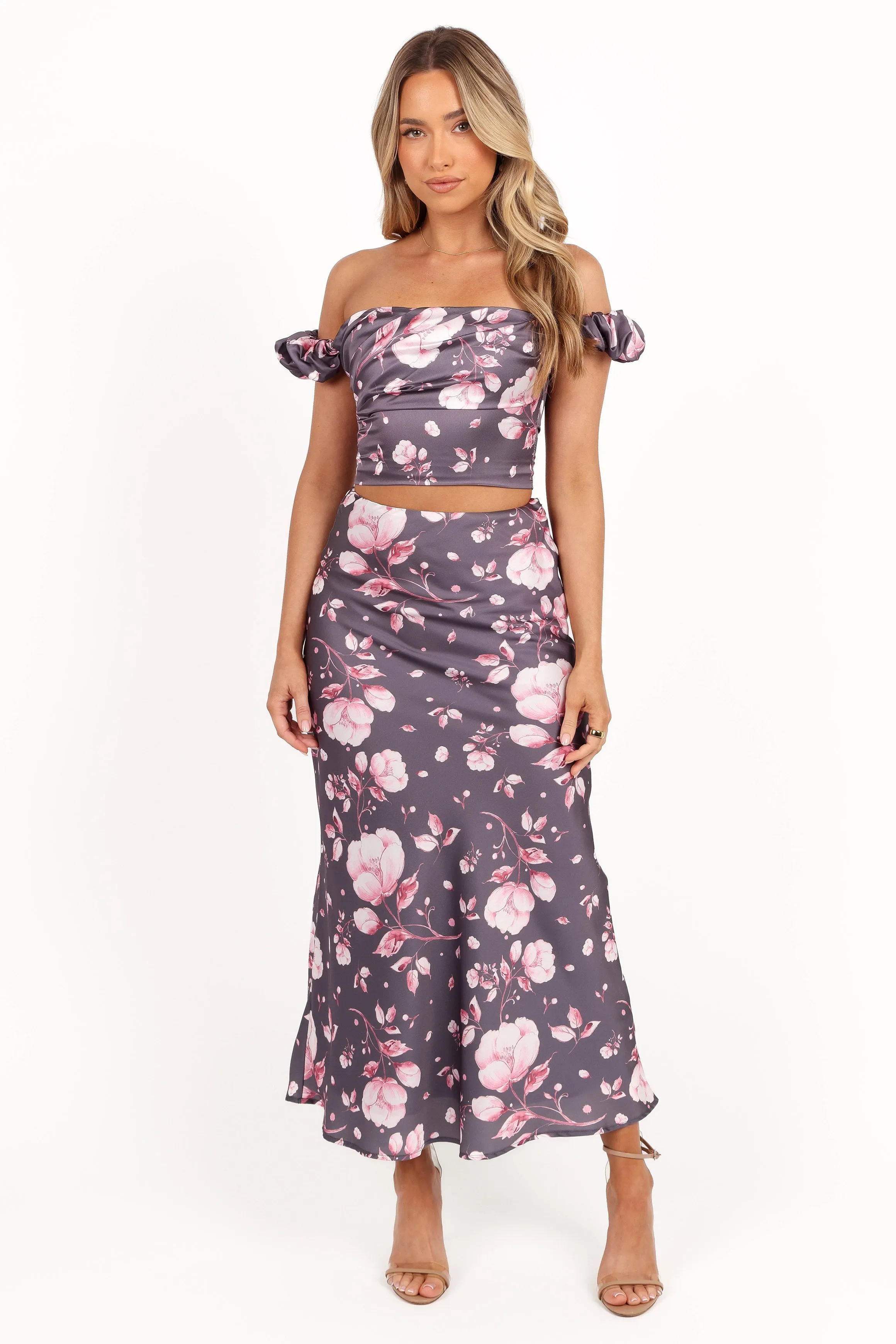 Arabella Two Piece Set - Steel Grey Floral sold by Petal & Pup product image thumbnail 3