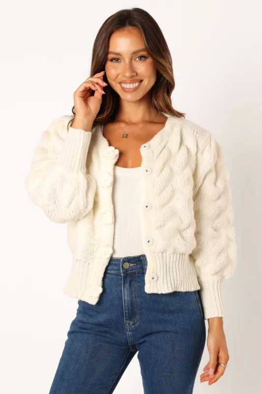 Kenia Cardigan - Ivory sold by Petal & Pup