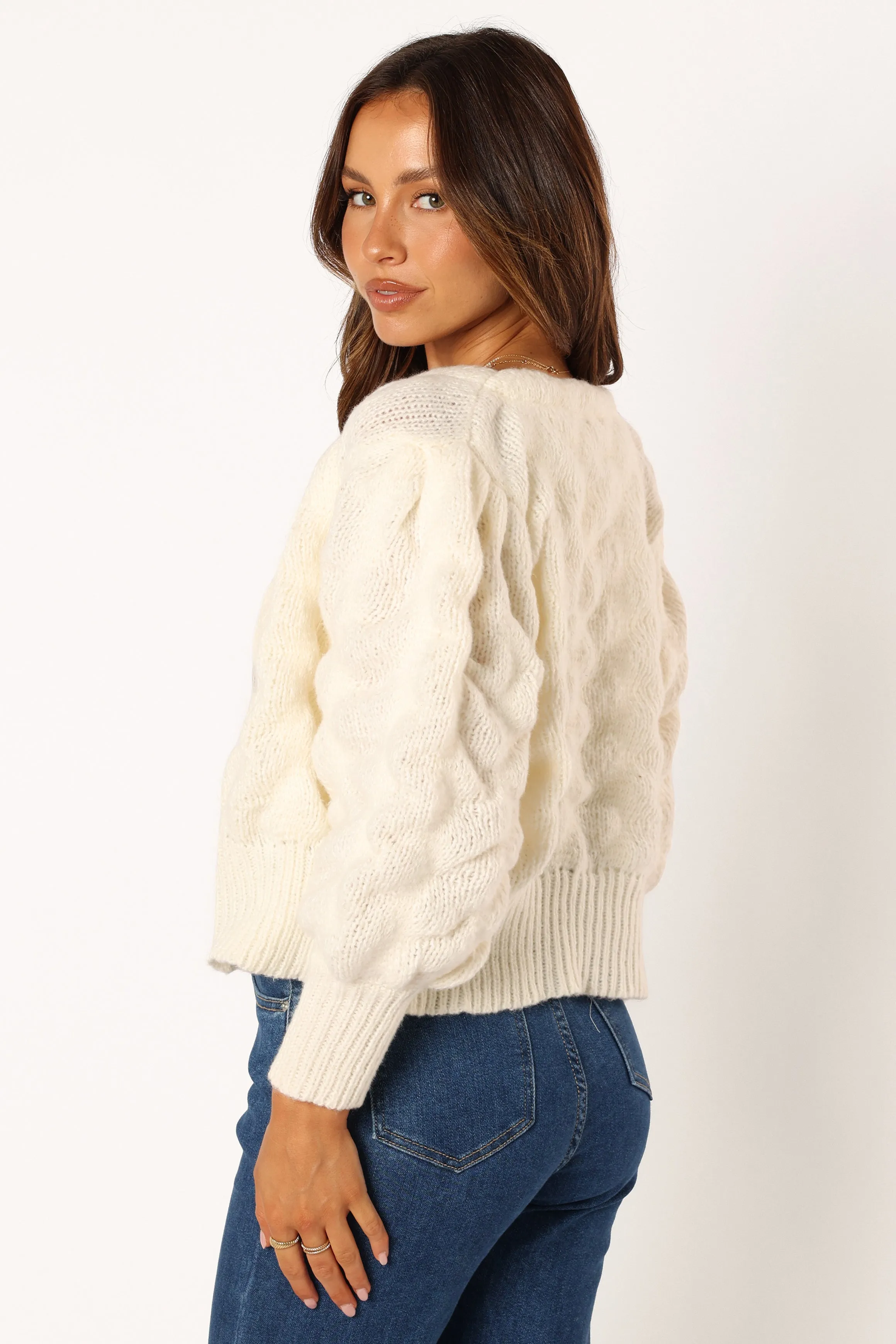 Kenia Cardigan - Ivory sold by Petal & Pup product image thumbnail 3