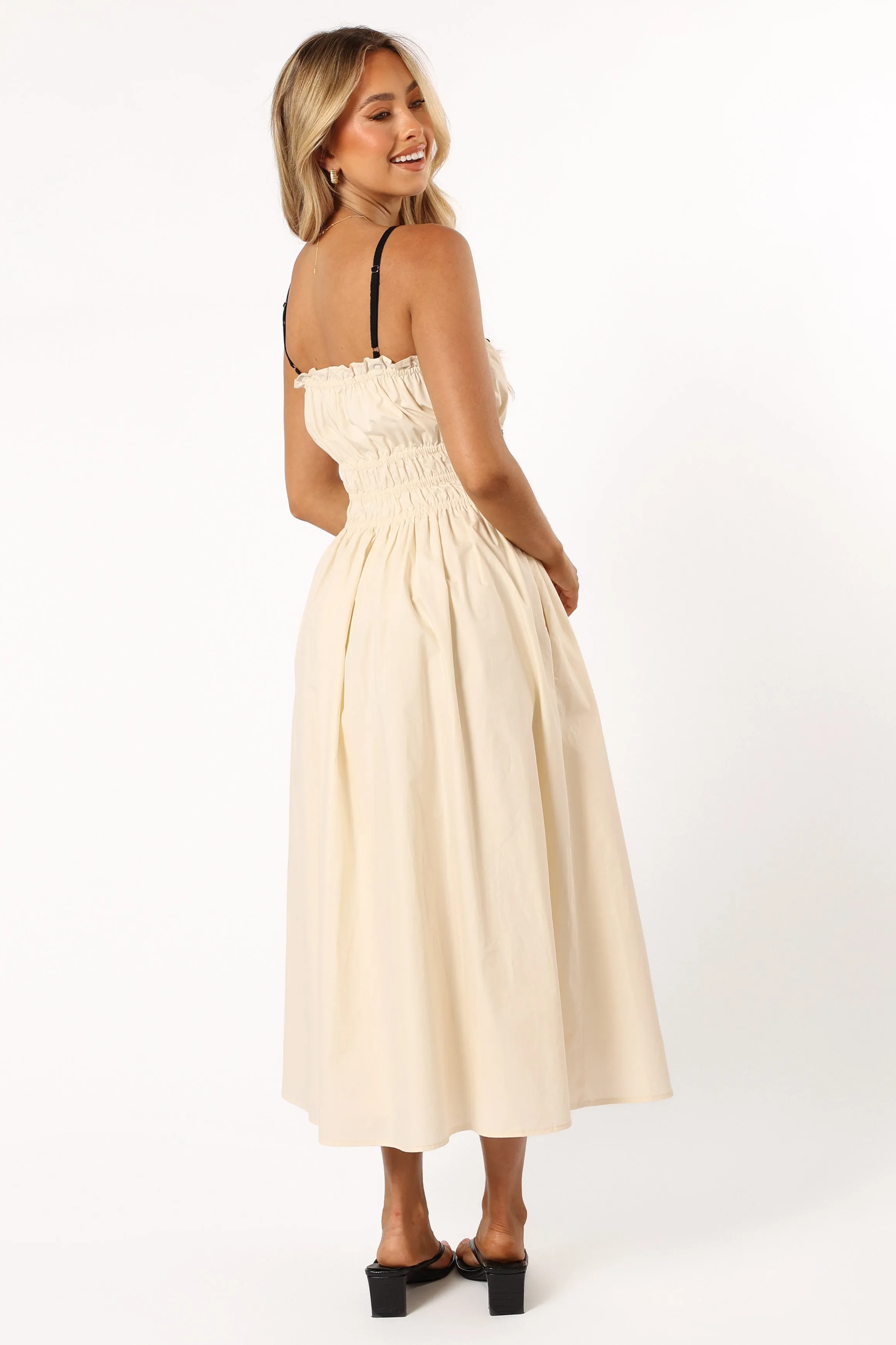 Adi Midi Dress - Cream sold by Petal & Pup product image thumbnail 4