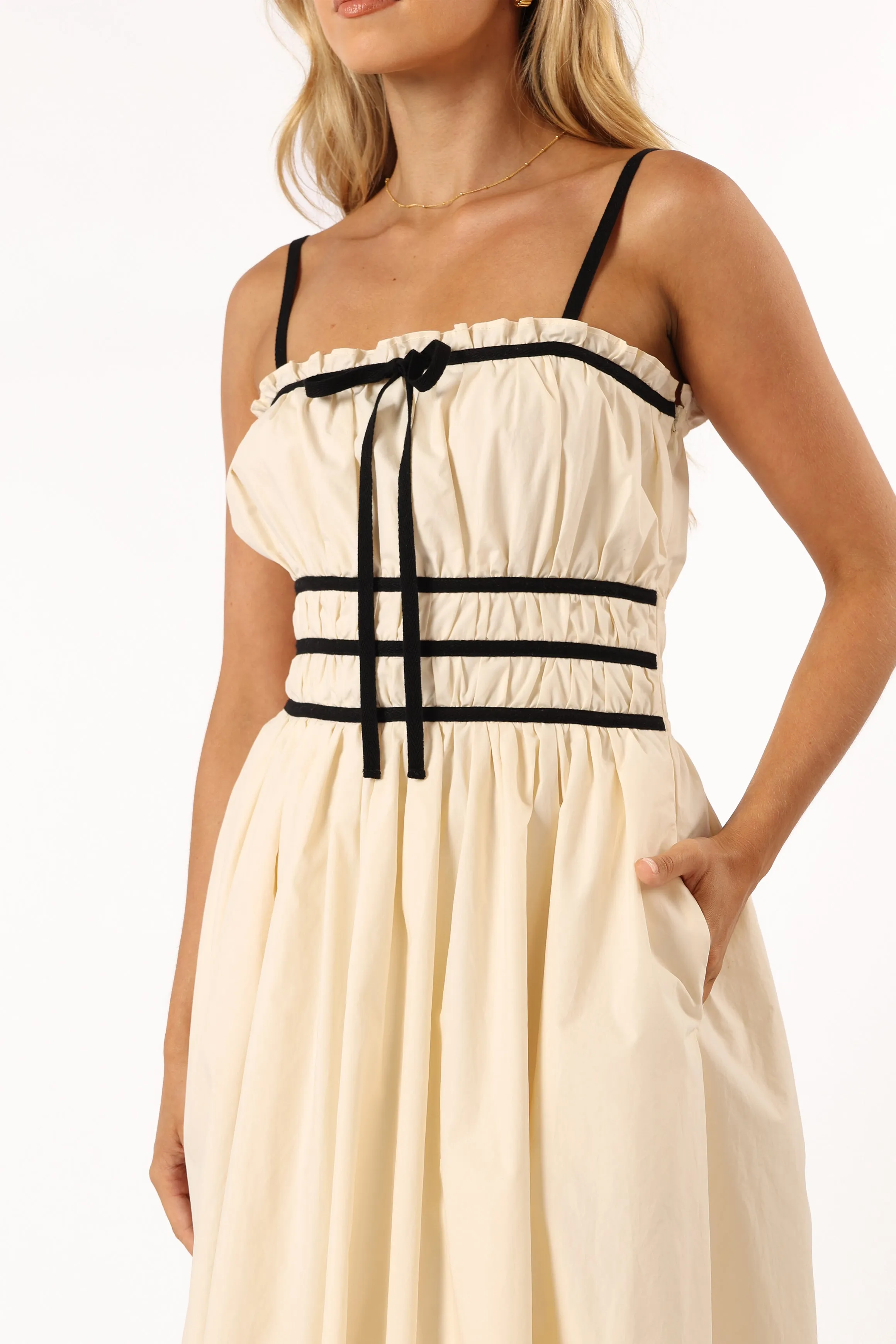 Adi Midi Dress - Cream sold by Petal & Pup product image thumbnail 2
