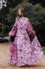 Hilary Pleated Maxi Dress - Pink Floral sold by Petal & Pup