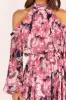 Hilary Pleated Maxi Dress - Pink Floral sold by Petal & Pup