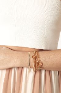 Ruby Bracelet Set - Gold sold by Petal & Pup