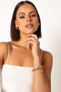 Ruby Bracelet Set - Gold sold by Petal & Pup