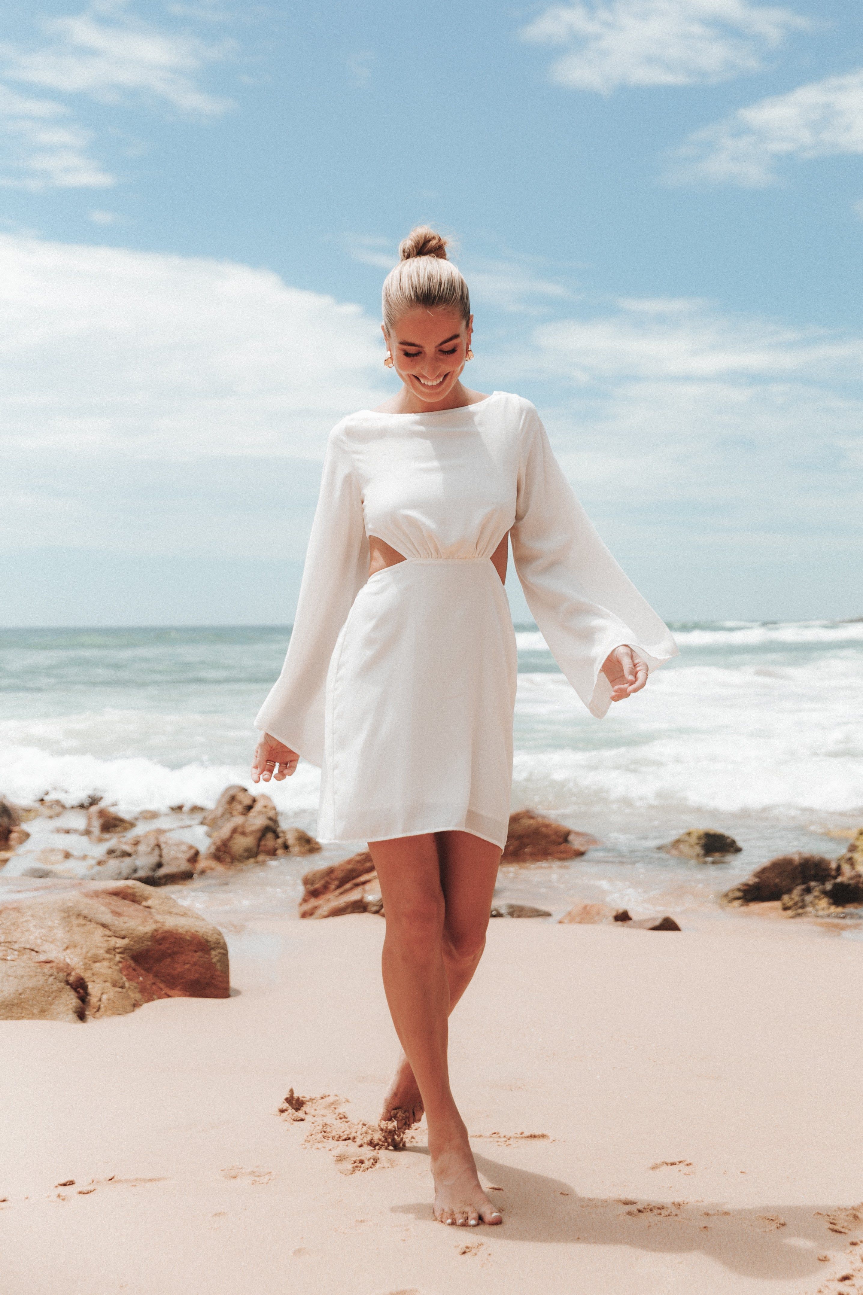 Vera Mini Dress - White sold by Petal & Pup product image thumbnail 5