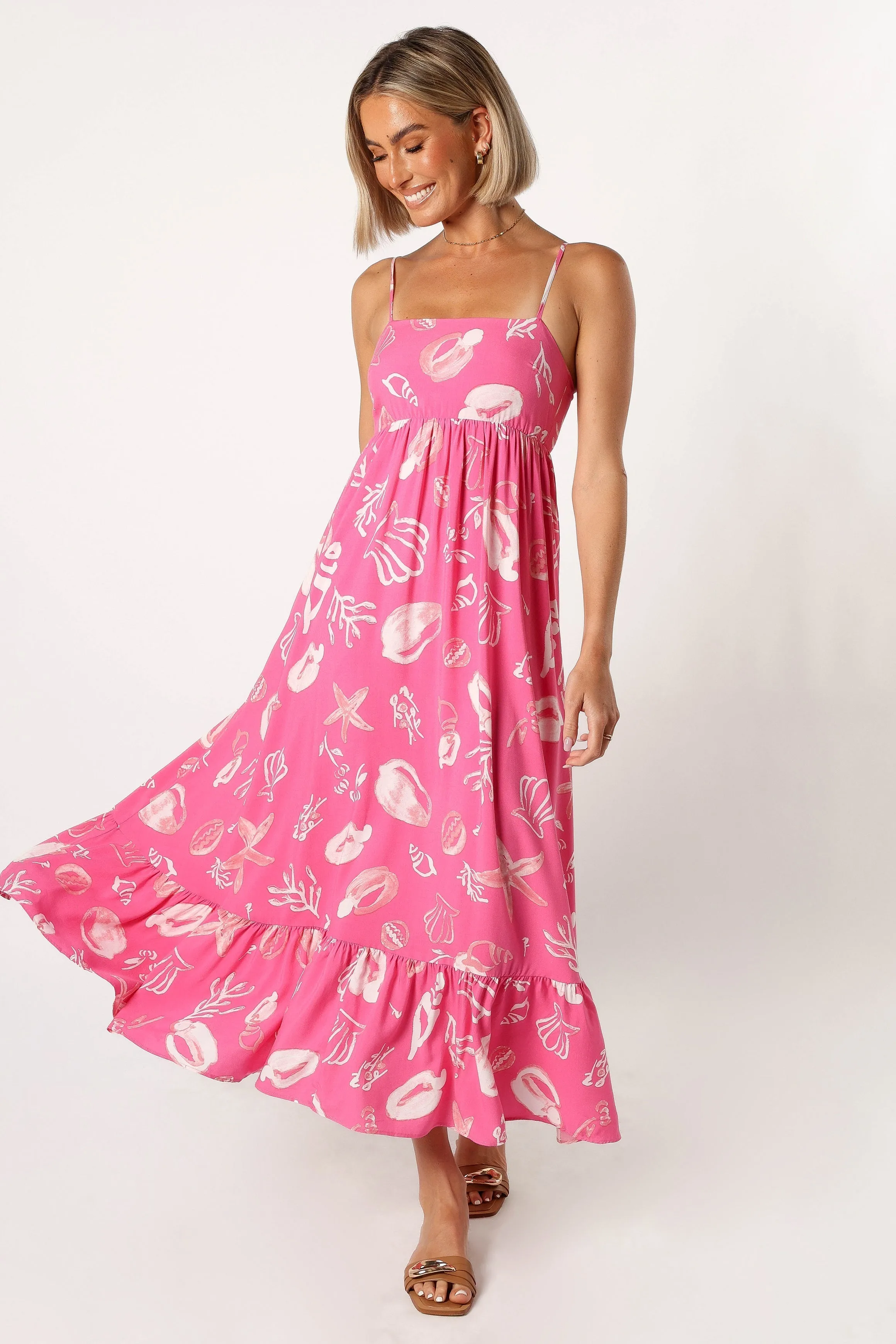 Shea Maxi Dress - Pink Shell sold by Petal & Pup