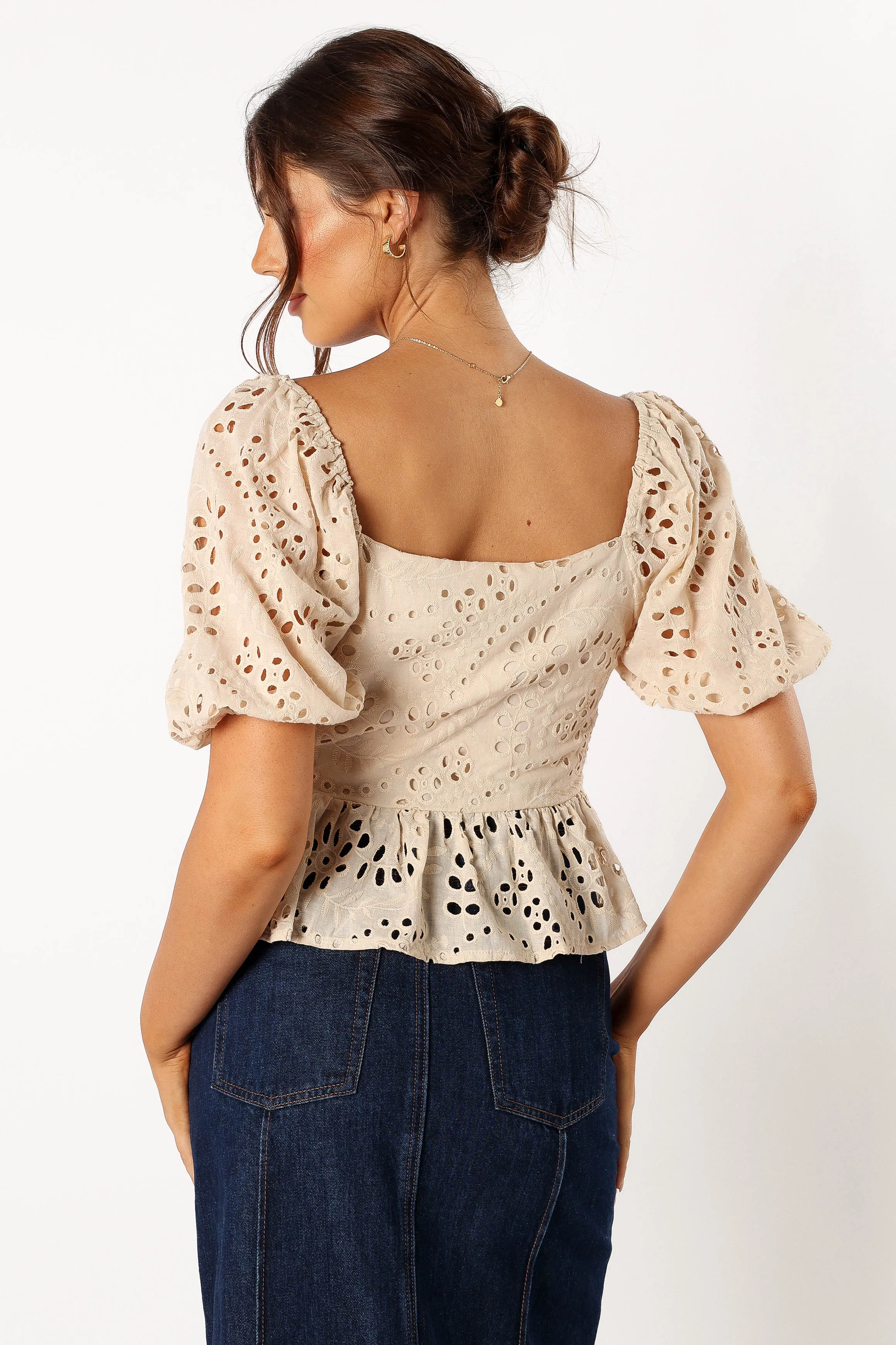 Madie Top - Beige sold by Petal & Pup product image thumbnail 4