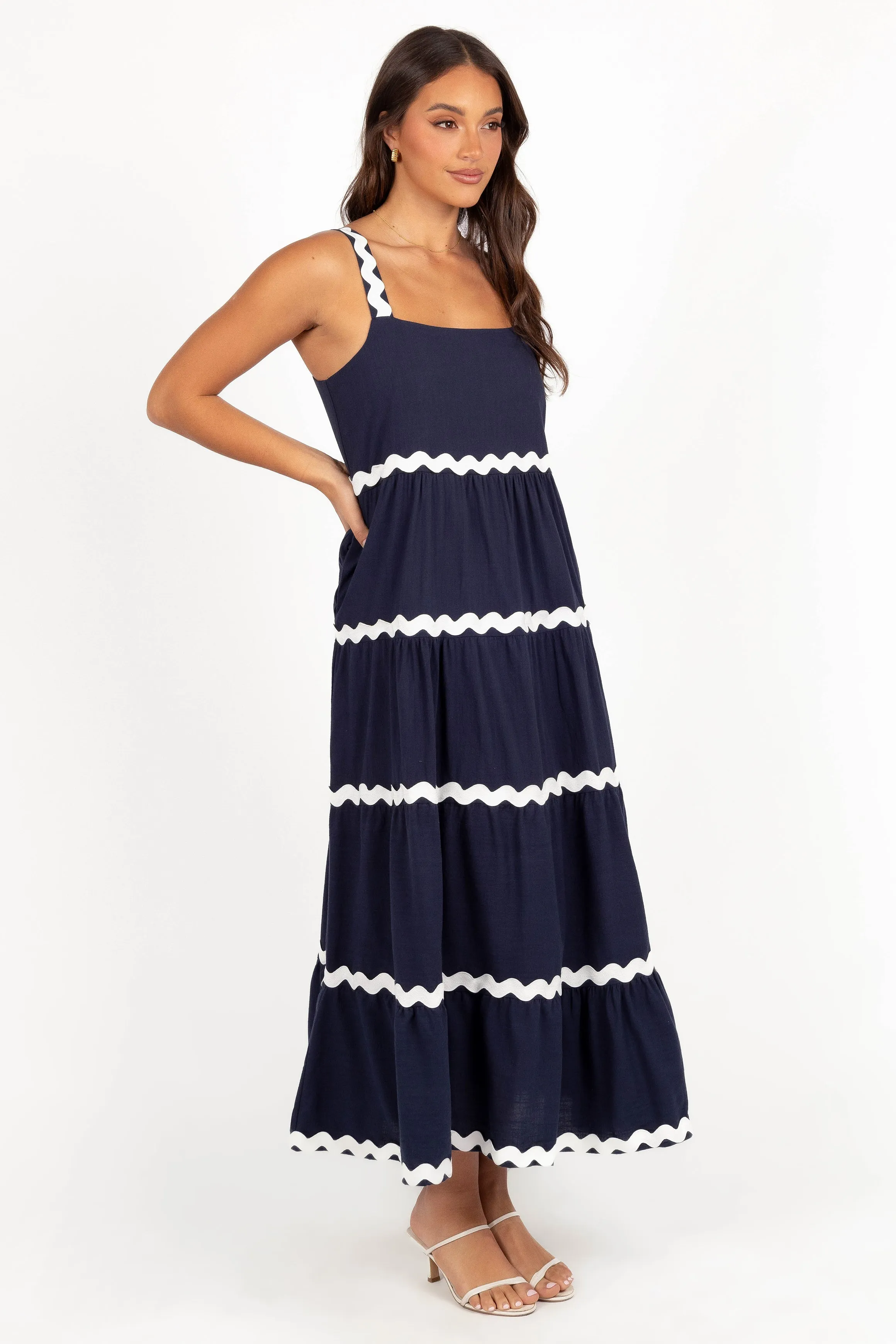 Louisa Maxi Dress - Navy sold by Petal & Pup product image thumbnail 5