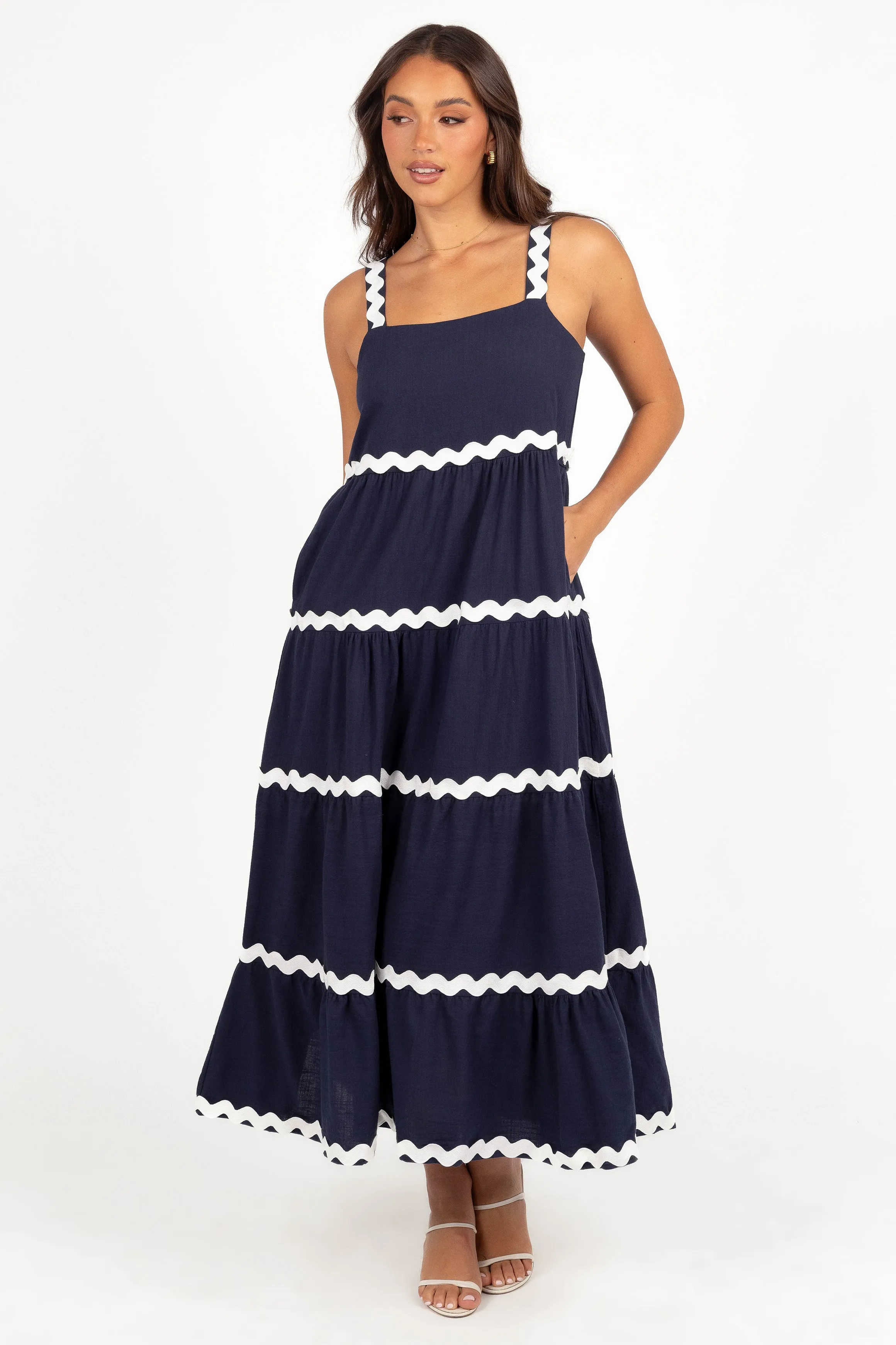 Louisa Maxi Dress - Navy sold by Petal & Pup