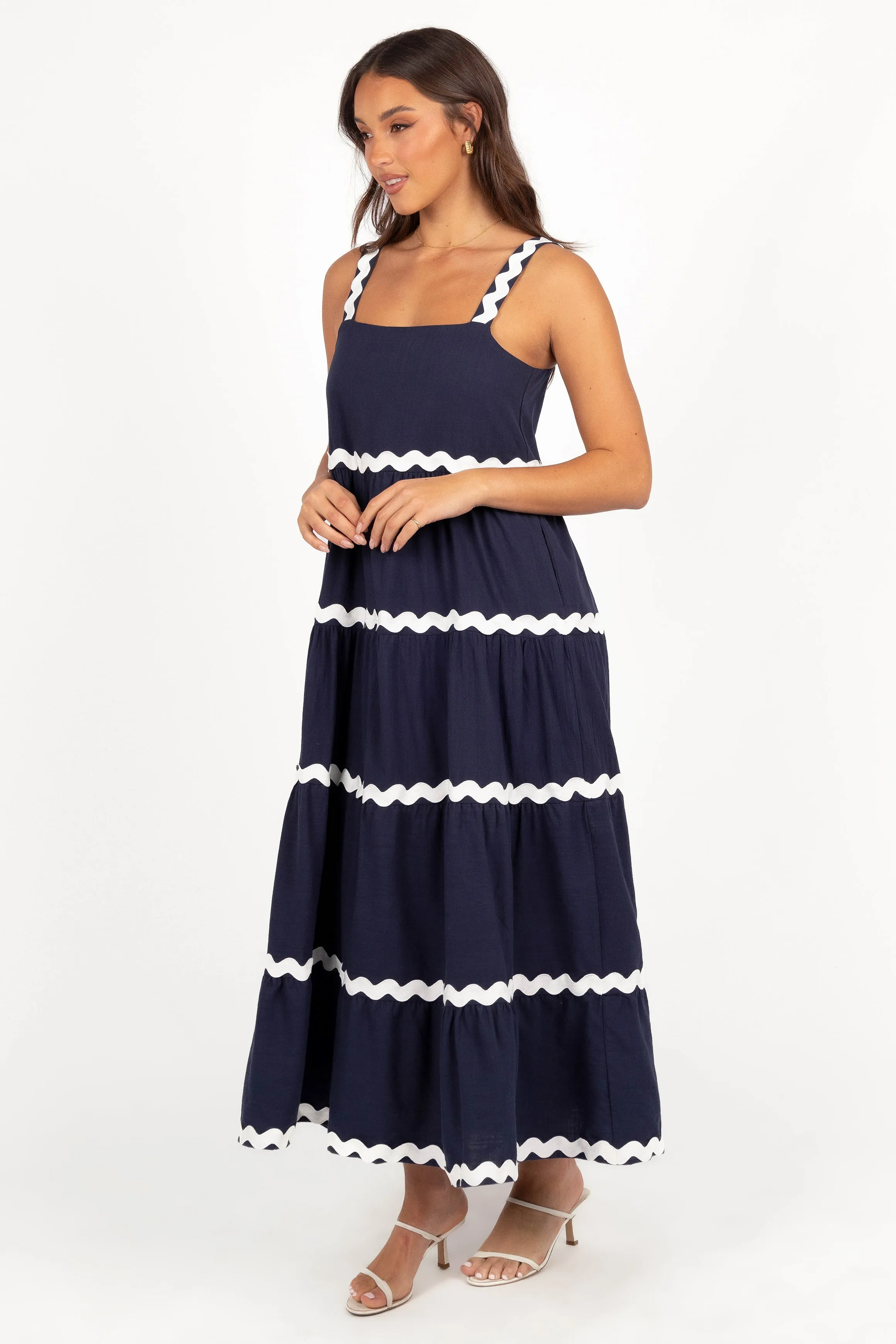 Louisa Maxi Dress - Navy sold by Petal & Pup product image thumbnail 3
