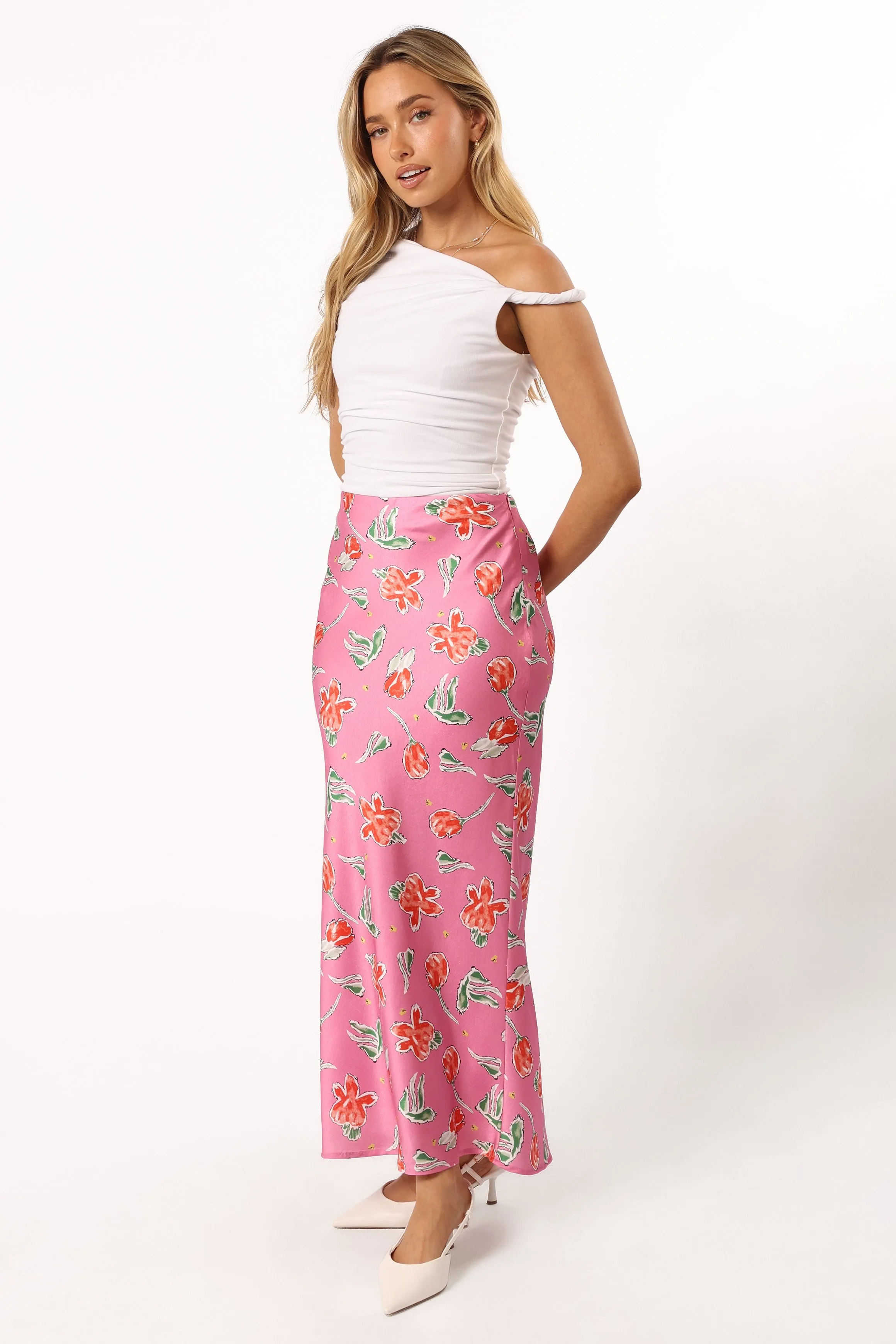 Azara Midi Skirt - Pink sold by Petal & Pup product image thumbnail 4