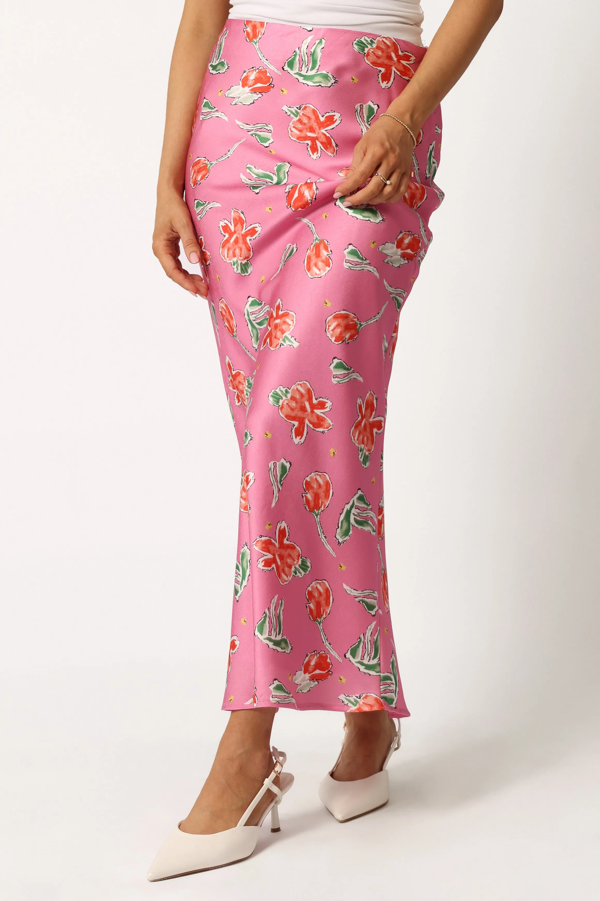 Azara Midi Skirt - Pink sold by Petal & Pup product image thumbnail 2