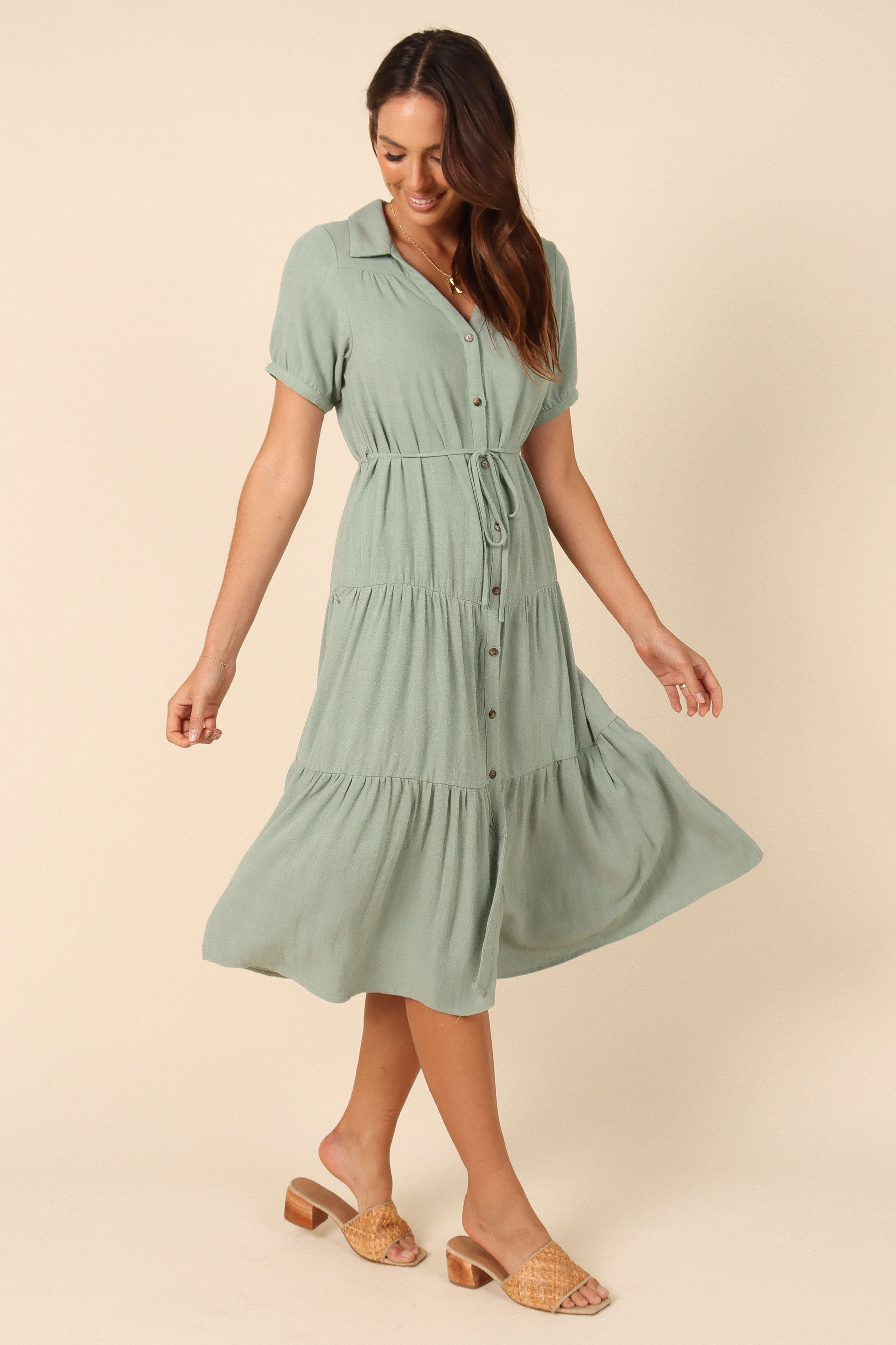 Adara Midi Dress - Sage sold by Petal & Pup product image thumbnail 5