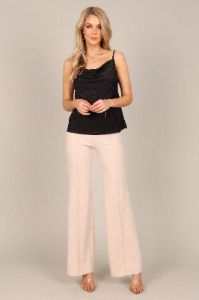 Mara Cowl Neck Lurex Cami Top - Black sold by Petal & Pup