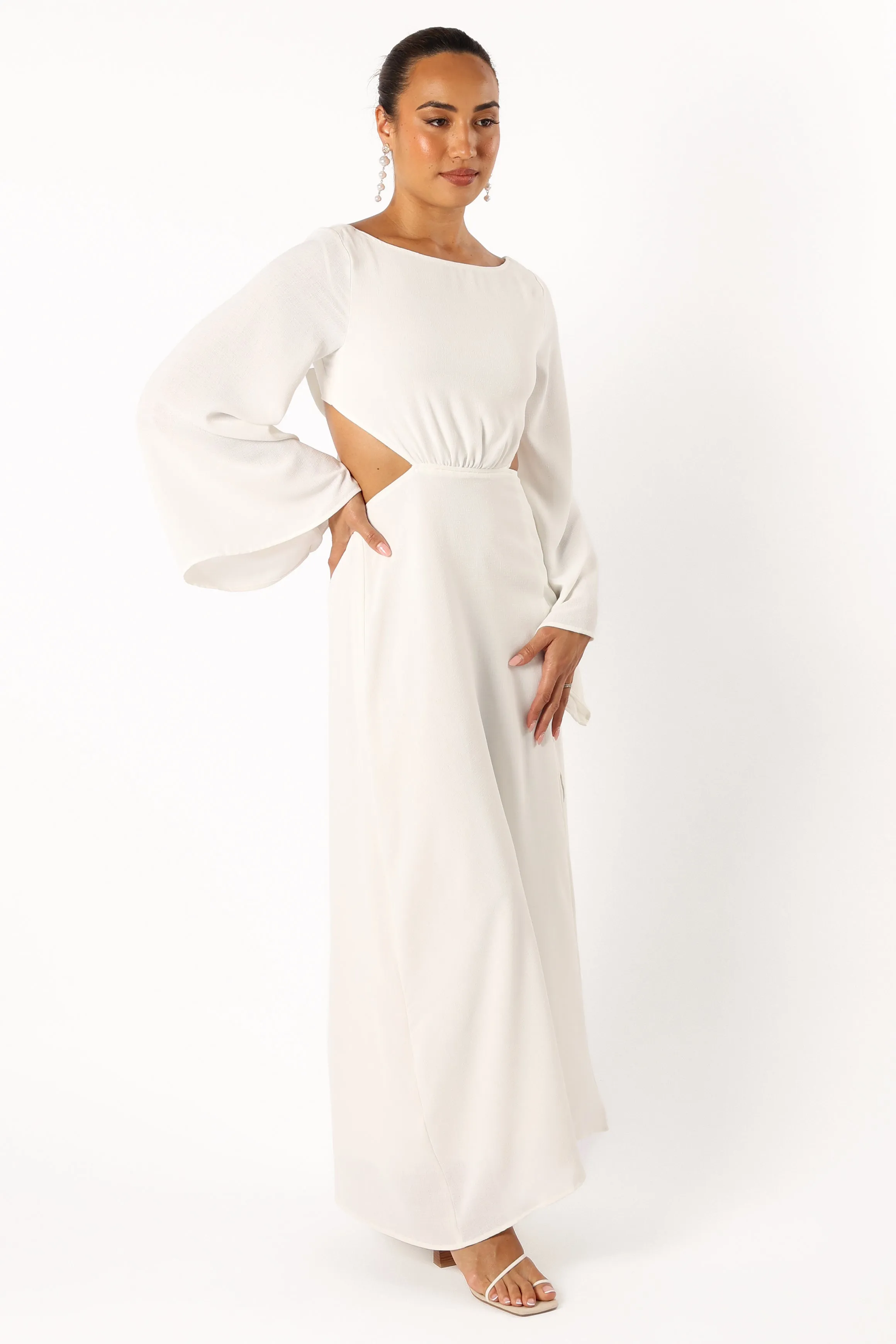Vera Maxi Dress - White sold by Petal & Pup product image thumbnail 5