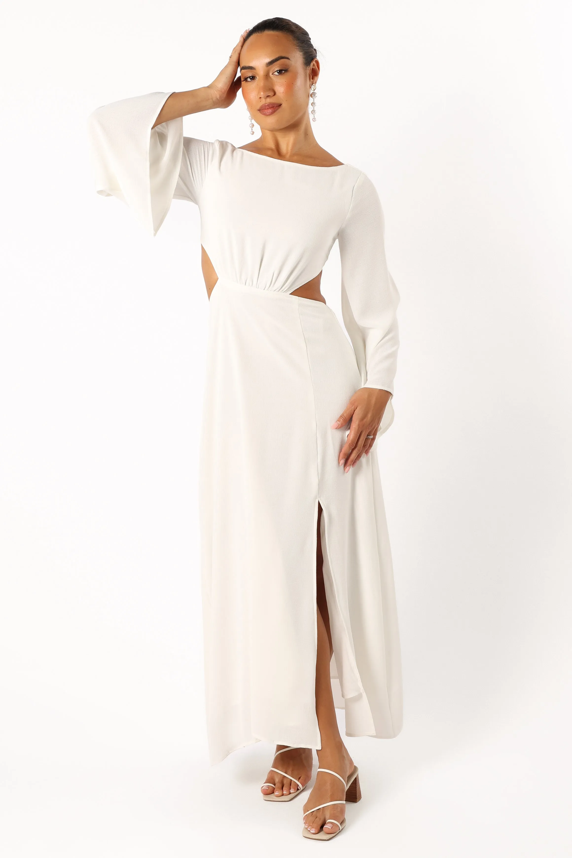 Vera Maxi Dress - White sold by Petal & Pup product image thumbnail 2