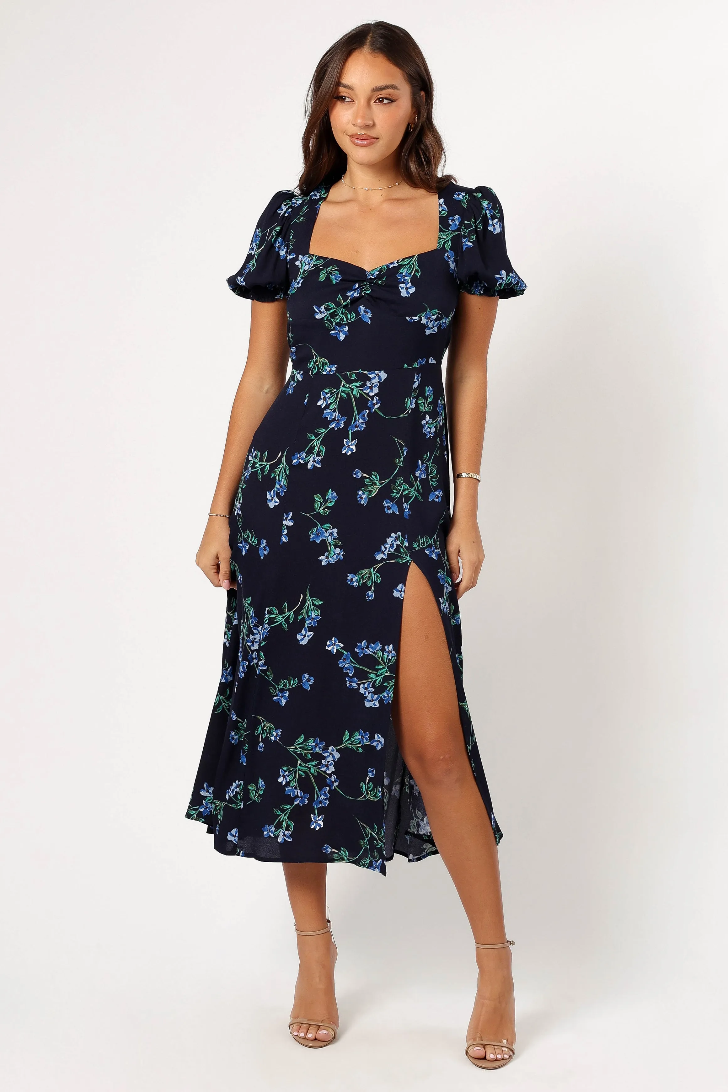 Hendrix Midi Dress - Midnight Blues sold by Petal & Pup