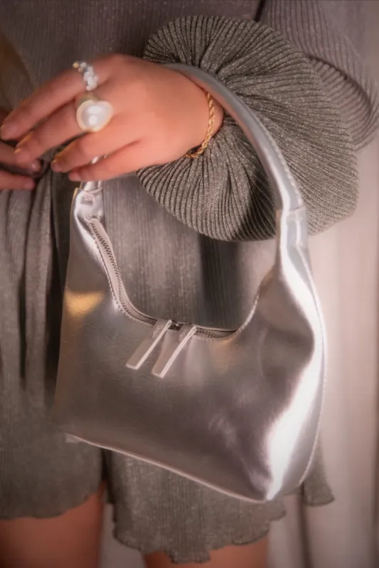 RhiRhi Shoulder Bag - Silver sold by Petal & Pup