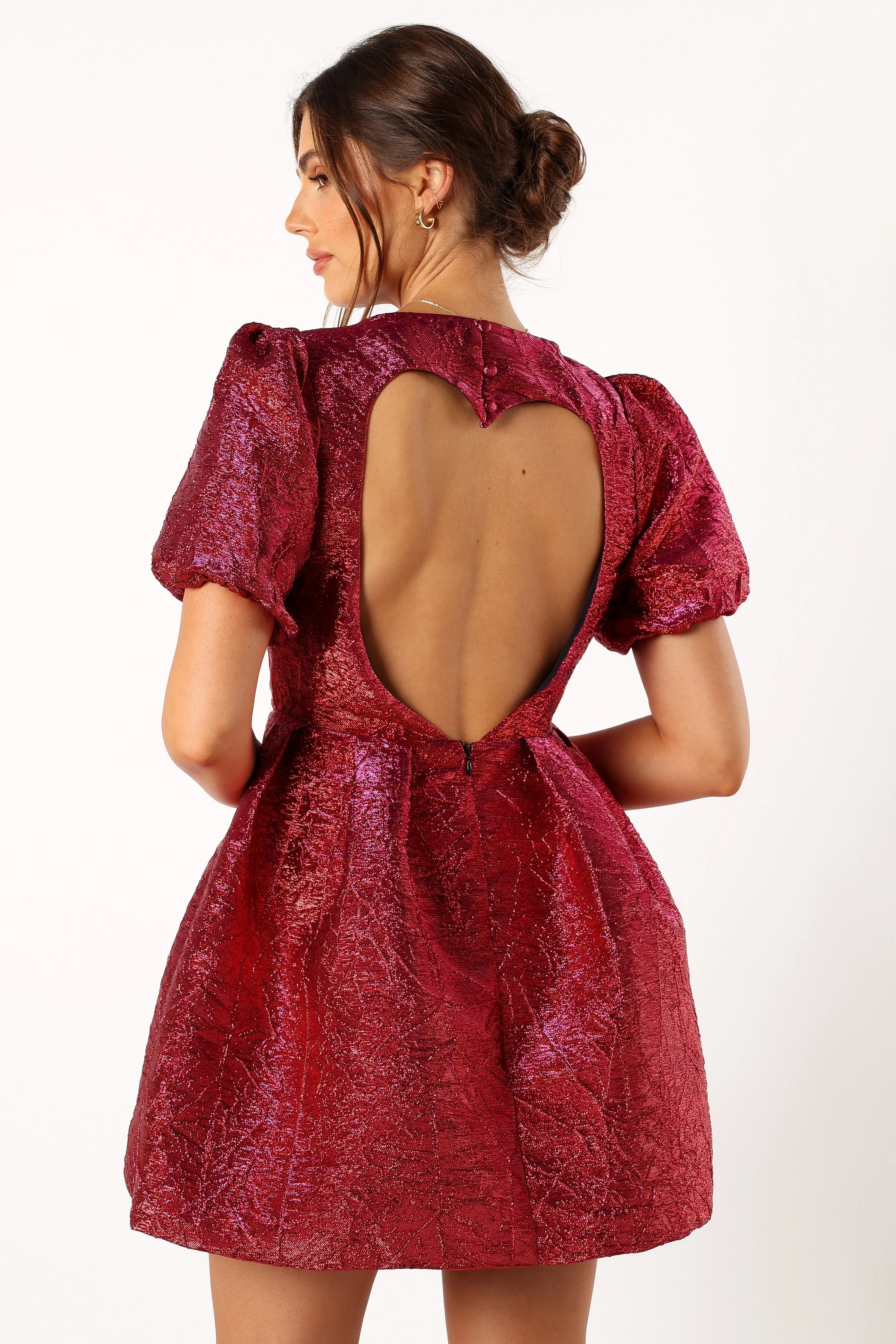 Jadore Mini Dress - Red Magenta sold by Petal & Pup product image thumbnail 3
