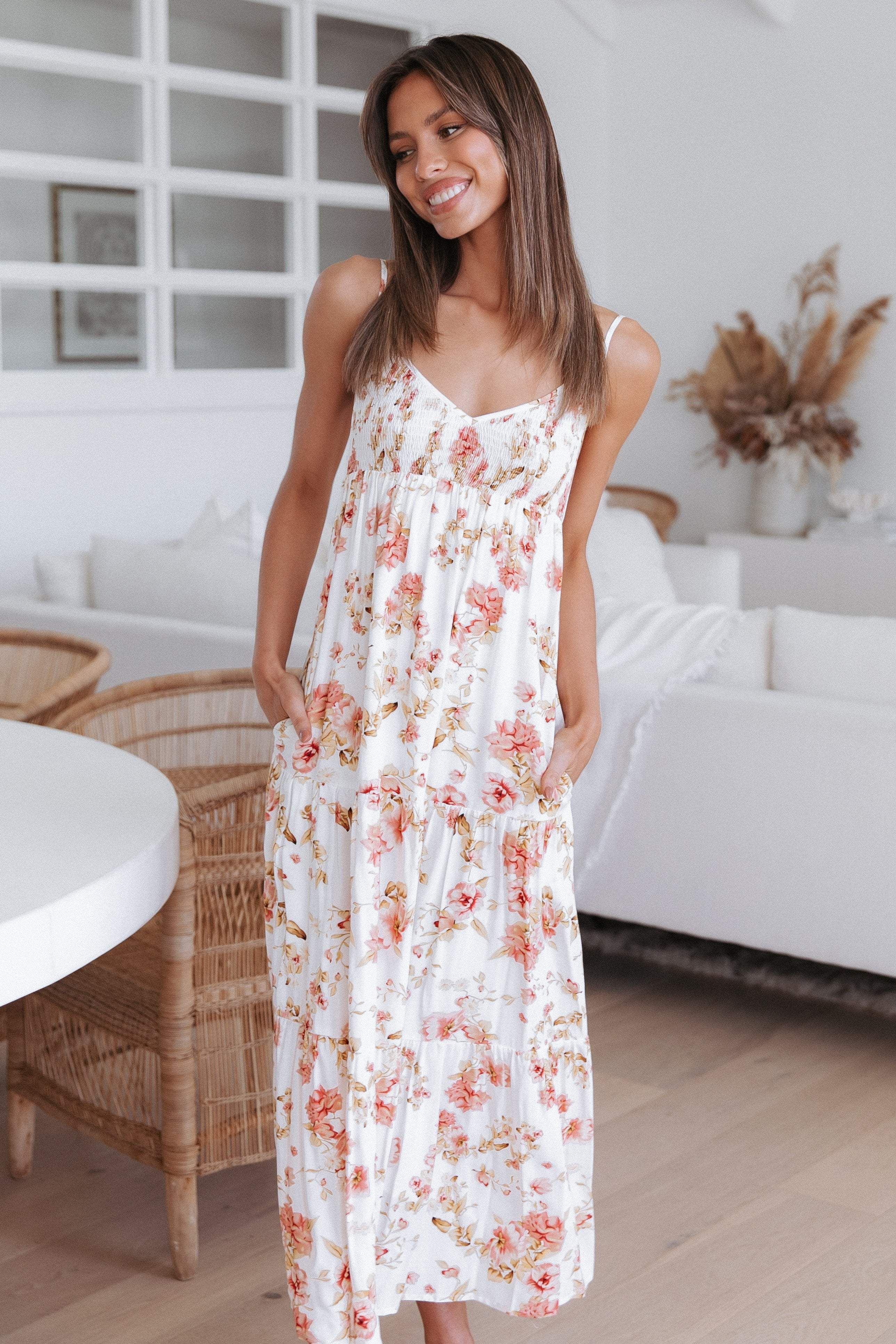 Amarlie Dress - White Floral sold by Petal & Pup product image thumbnail 2