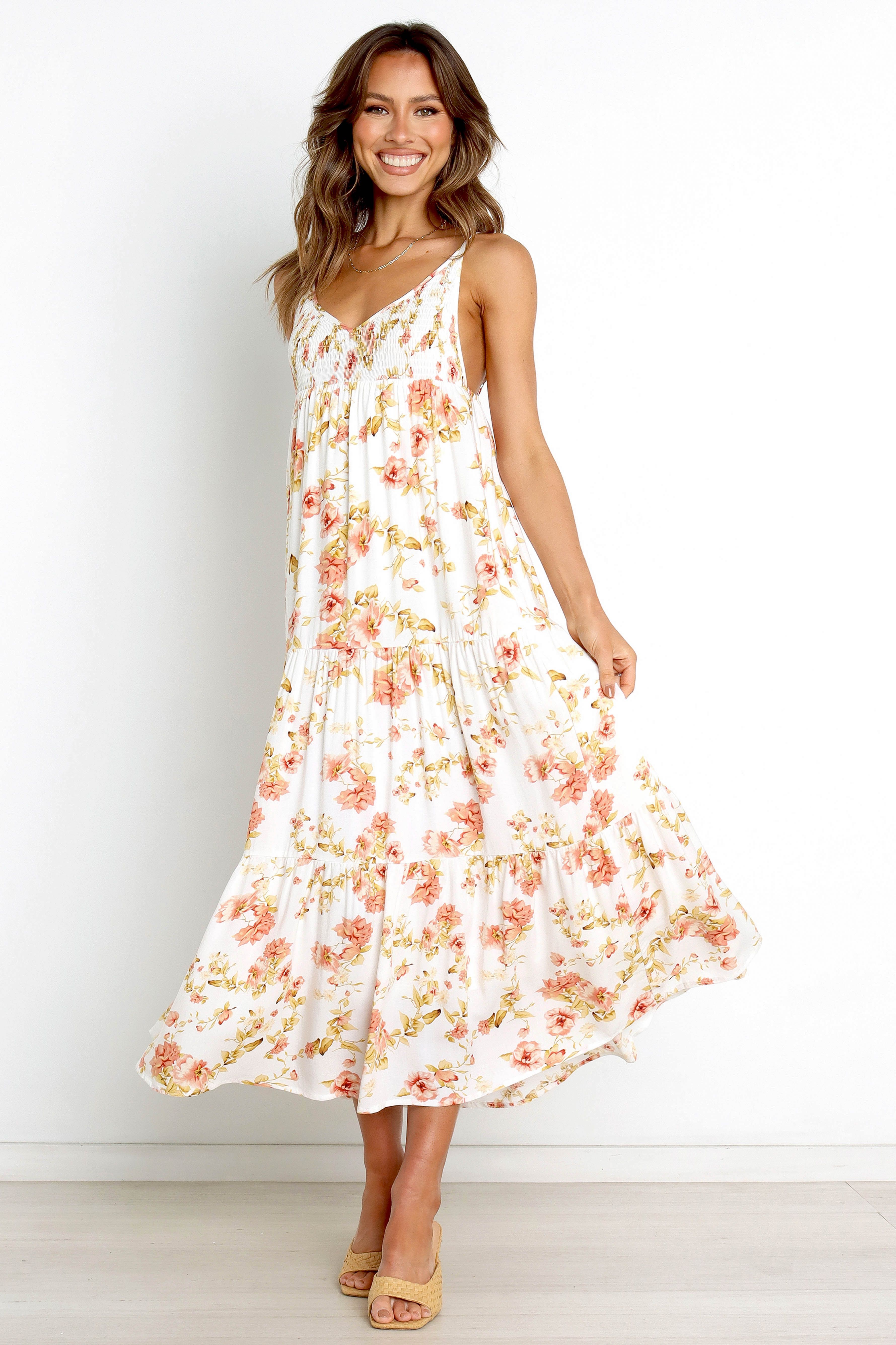 Amarlie Dress - White Floral sold by Petal & Pup product image thumbnail 3