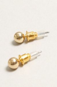 Statement Jewel Necklace & Earring Set - Gold sold by Petal & Pup