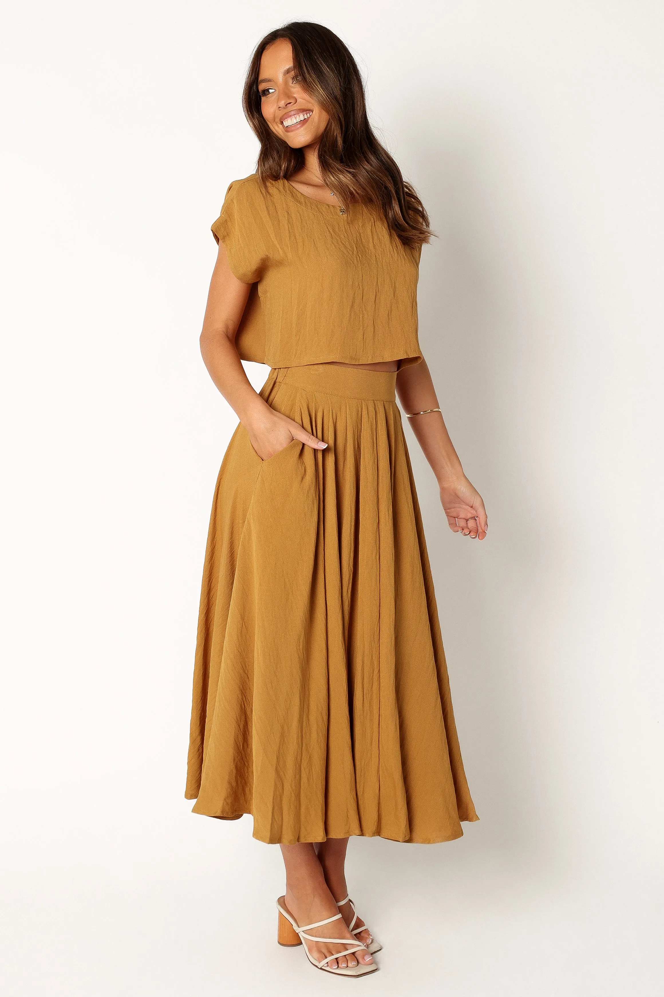 Bessie Two Piece Set - Mustard sold by Petal & Pup product image thumbnail 4