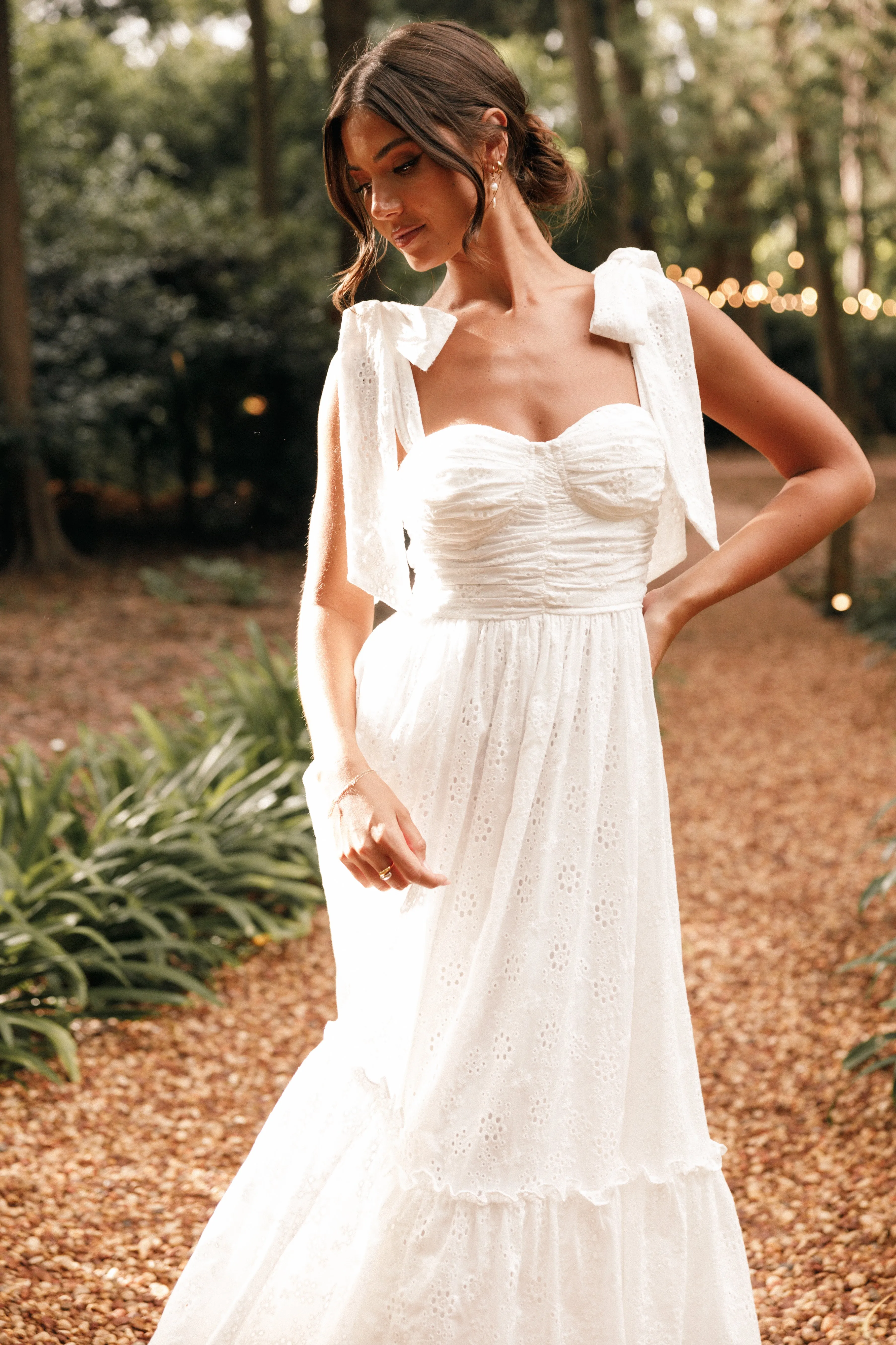Fiora Maxi Dress - White sold by Petal & Pup product image thumbnail 3