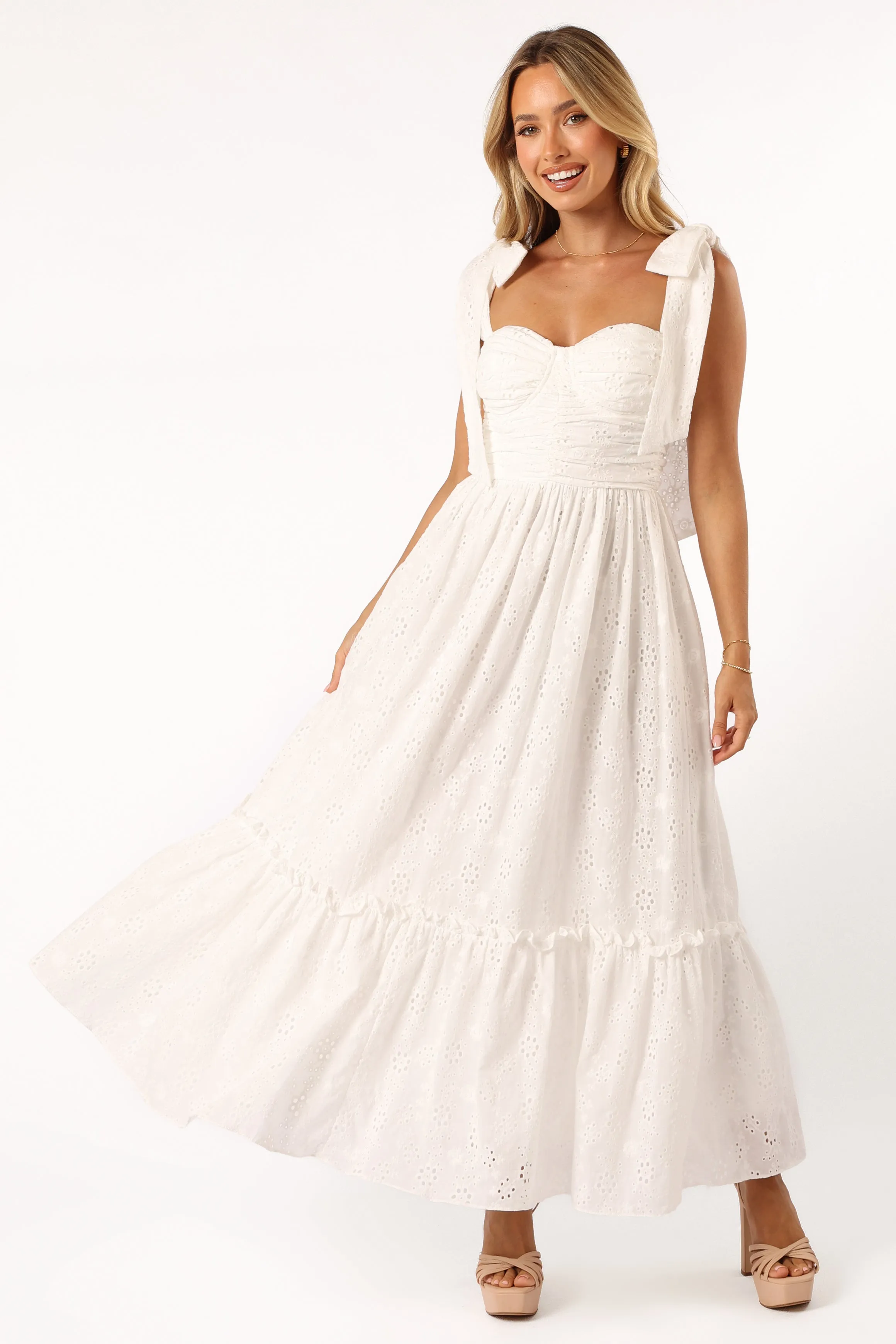 Fiora Maxi Dress - White sold by Petal & Pup product image thumbnail 5