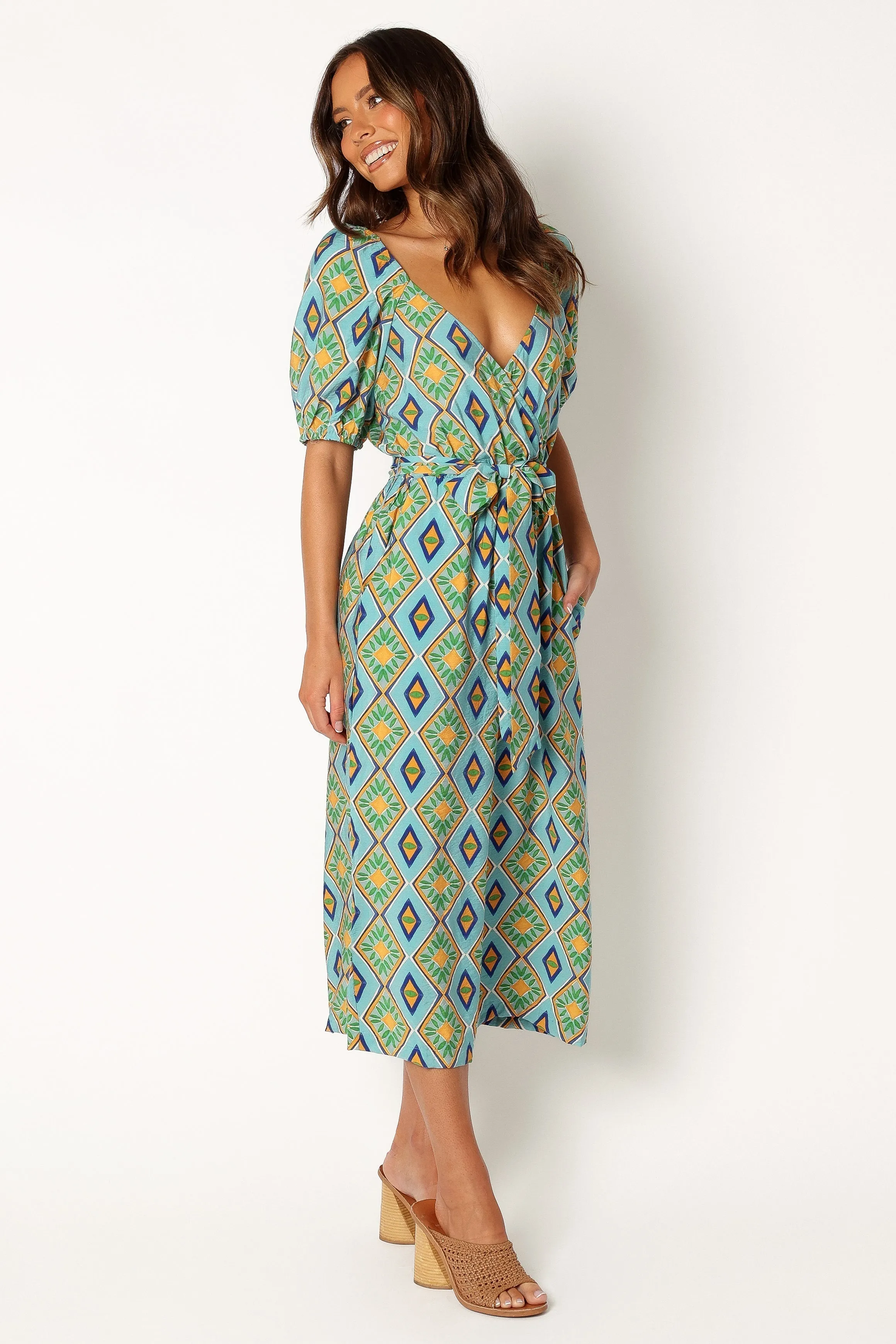 Hermione Wide Leg Jumpsuit - Blue sold by Petal & Pup product image thumbnail 4