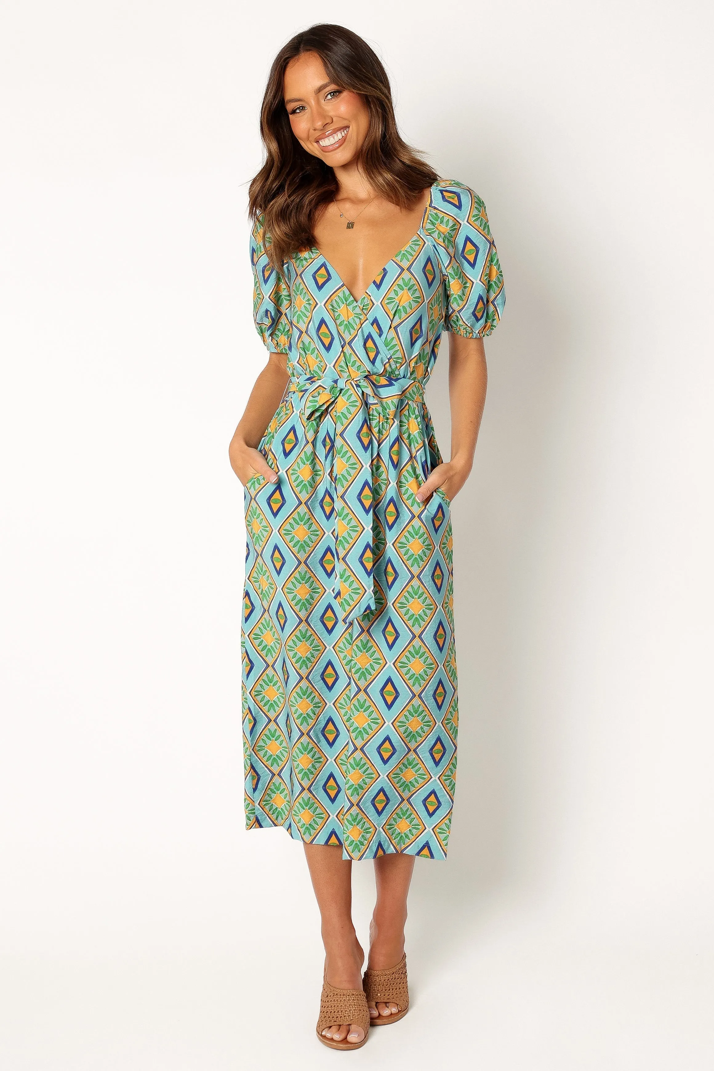 Hermione Wide Leg Jumpsuit - Blue sold by Petal & Pup product image thumbnail 5