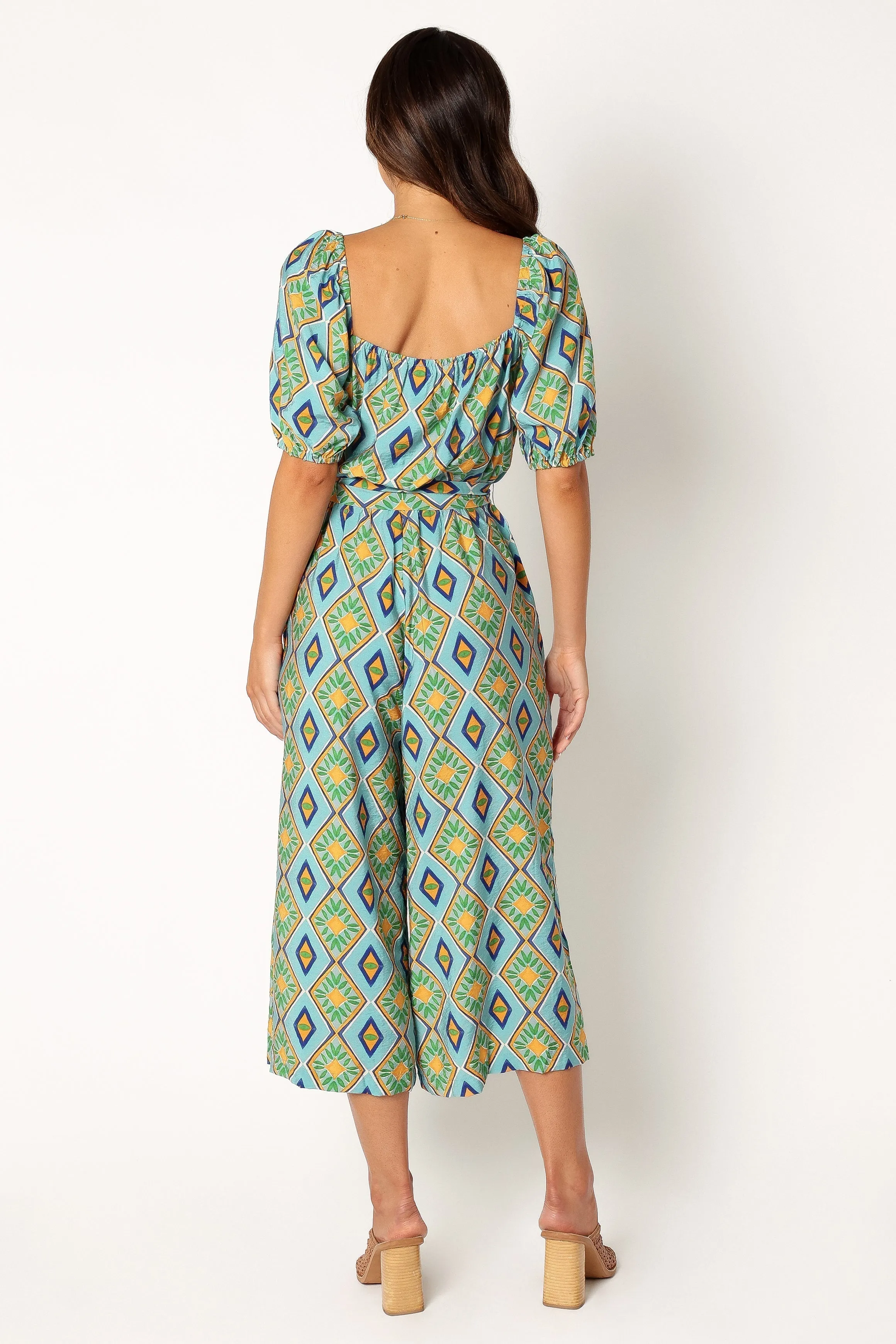 Hermione Wide Leg Jumpsuit - Blue sold by Petal & Pup product image thumbnail 3