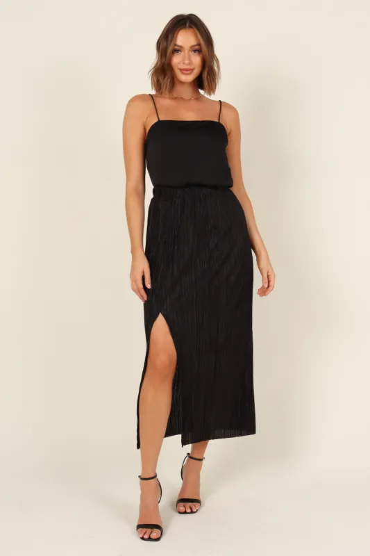 Ivy Skirt - Black sold by Petal & Pup