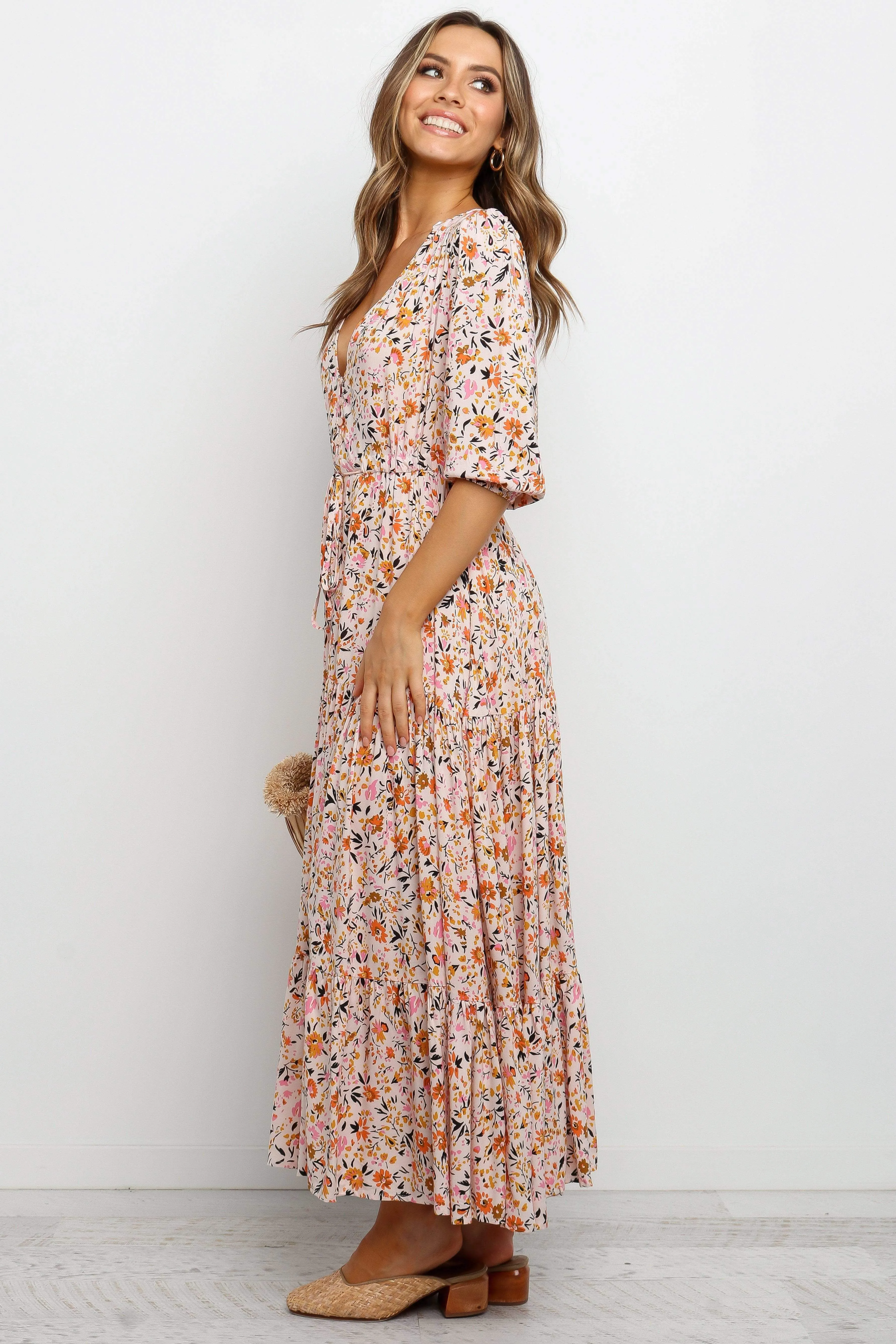 Kelda Dress - Beige sold by Petal & Pup product image thumbnail 4