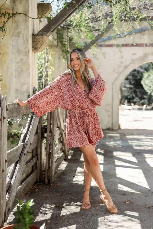 Kerri Romper - Pink sold by Petal & Pup