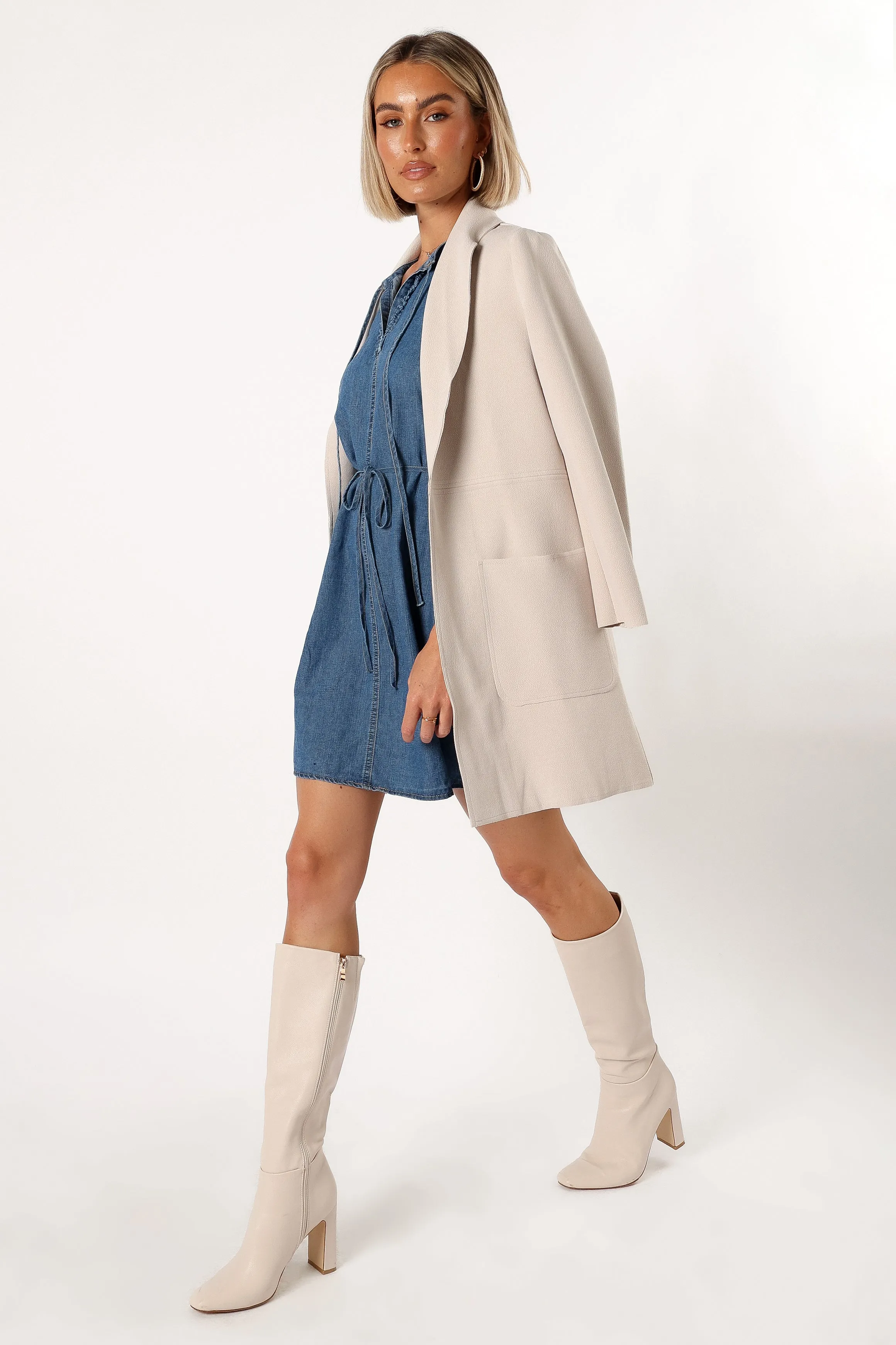 Tinsley Mini Dress - Denim sold by Petal & Pup product image thumbnail 2