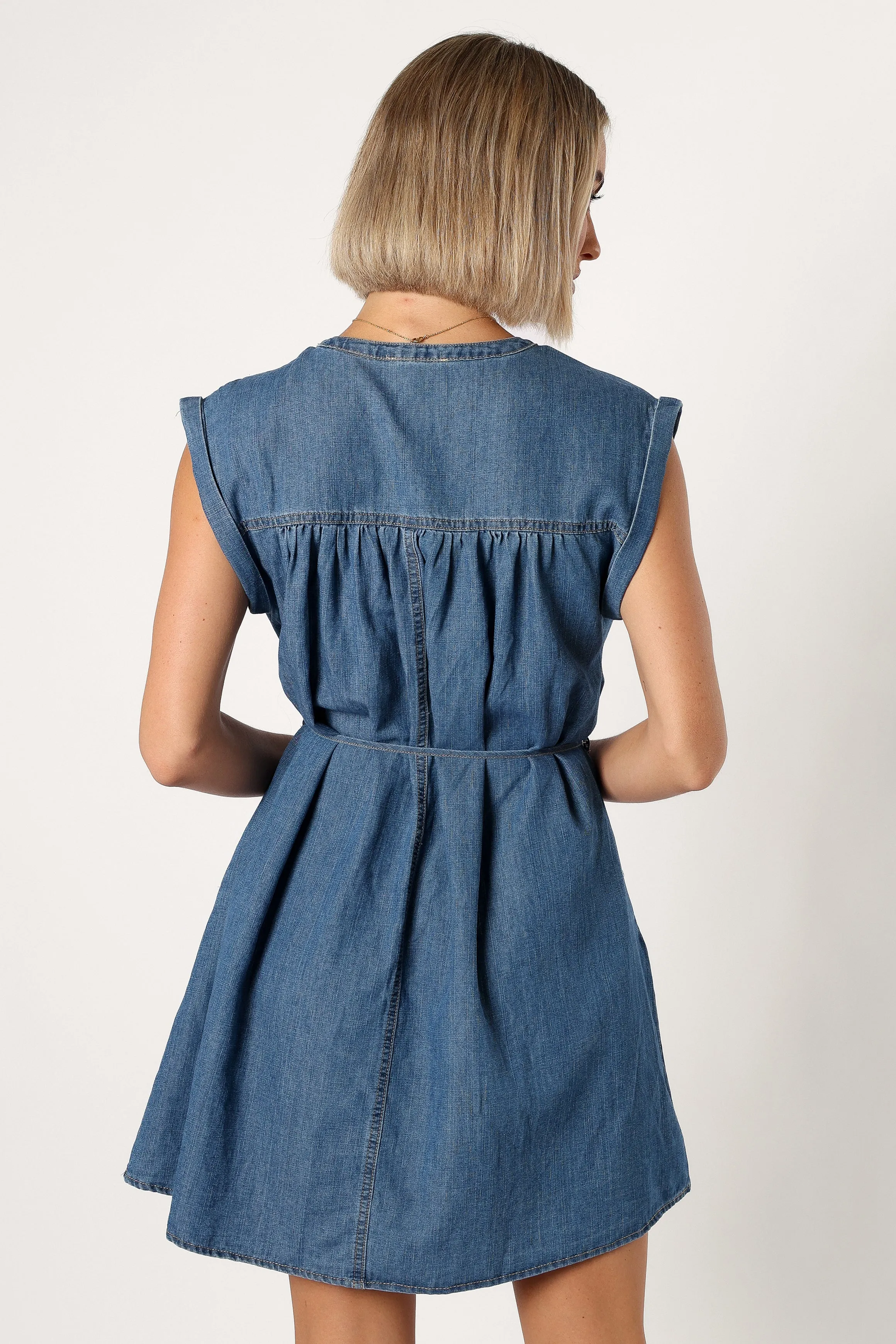 Tinsley Mini Dress - Denim sold by Petal & Pup product image thumbnail 5