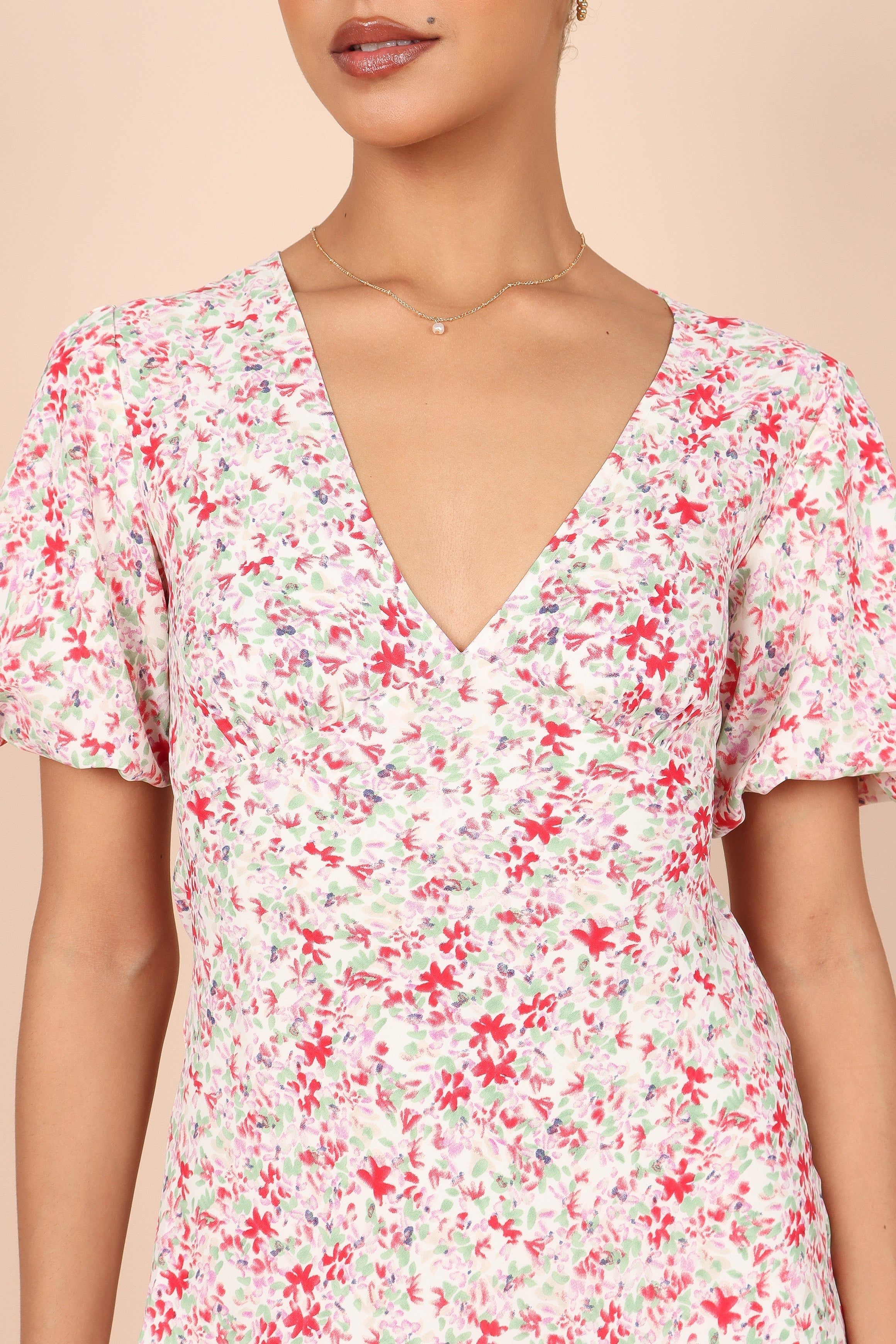 Marlena Dress - Red Floral sold by Petal & Pup product image thumbnail 3