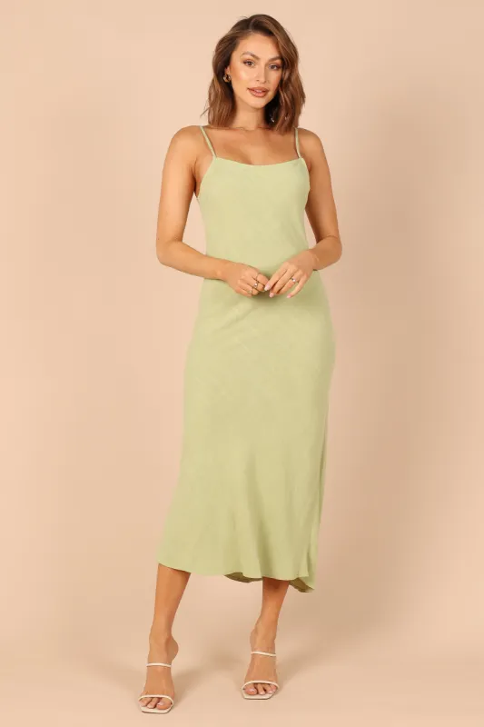 Cecily Slip Dress - Sage sold by Petal & Pup
