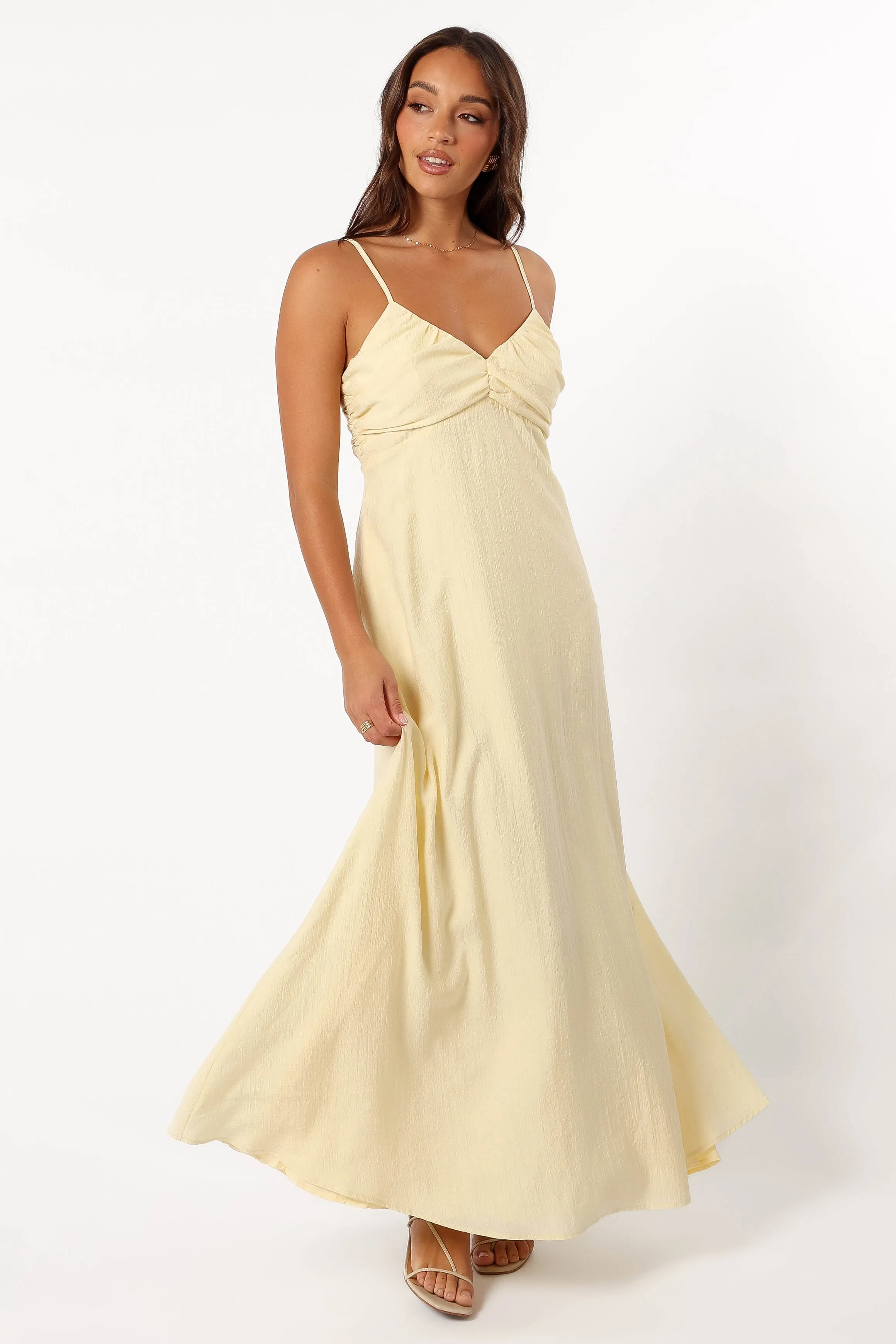 Maddie Maxi Dress - Butter Yellow sold by Petal & Pup product image thumbnail 3