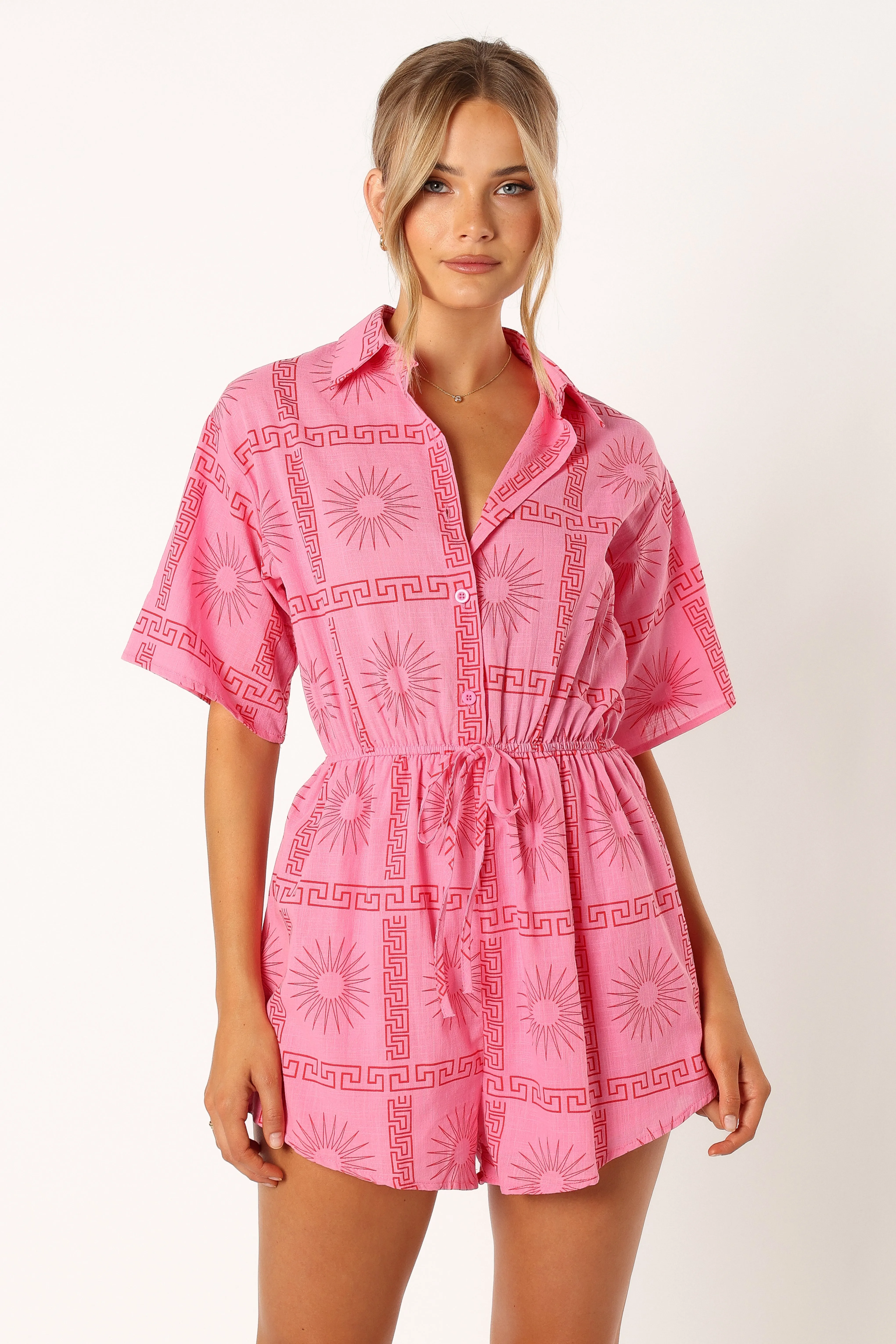 Ilios Romper - Pink Print sold by Petal & Pup product image thumbnail 3