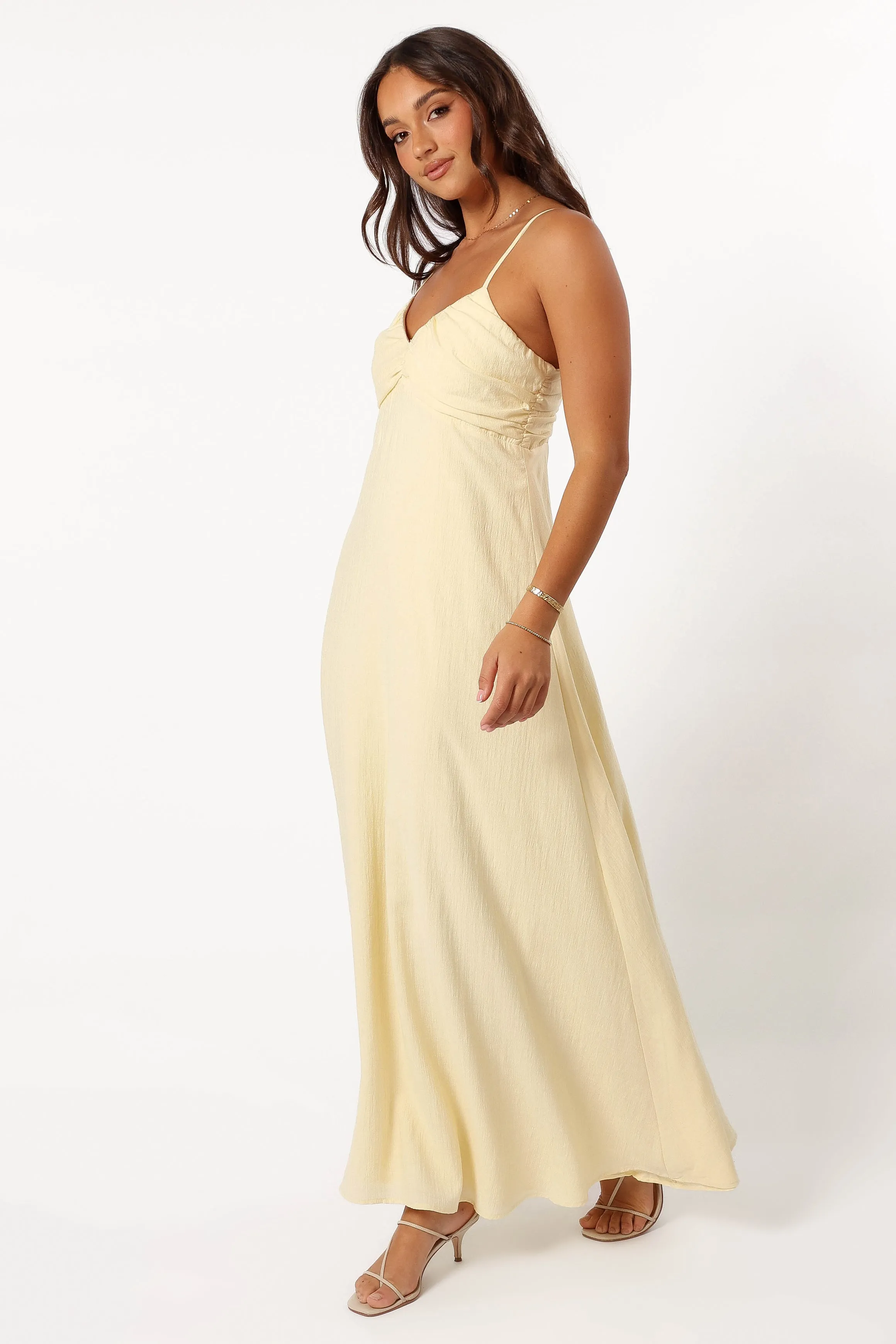 Maddie Maxi Dress - Butter Yellow sold by Petal & Pup product image thumbnail 5